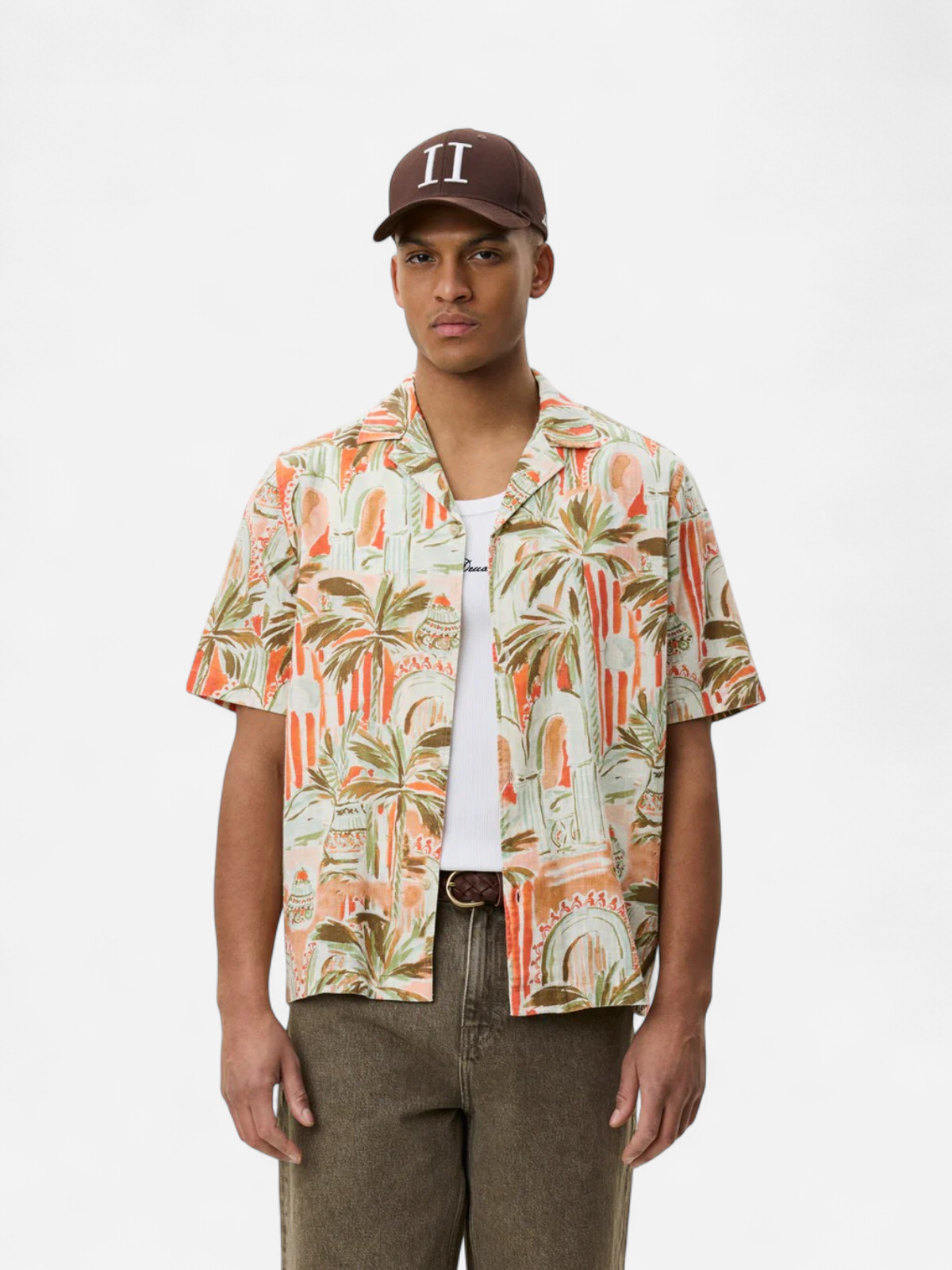 Palm Aop Ss Shirt KELTAINEN KUOSI - Kekäle.fi