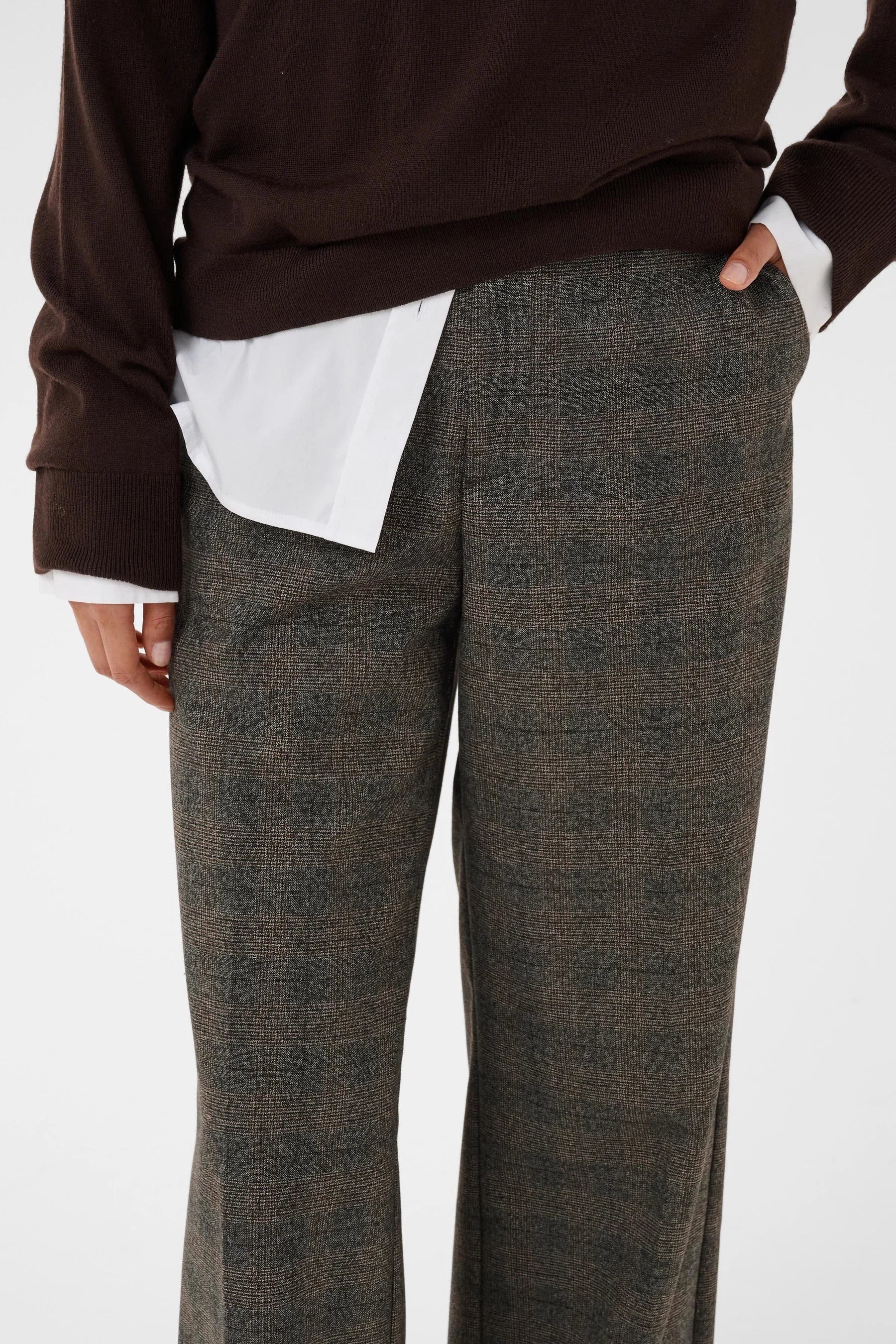 Part Two naisten housut NinnesPW, Black Check