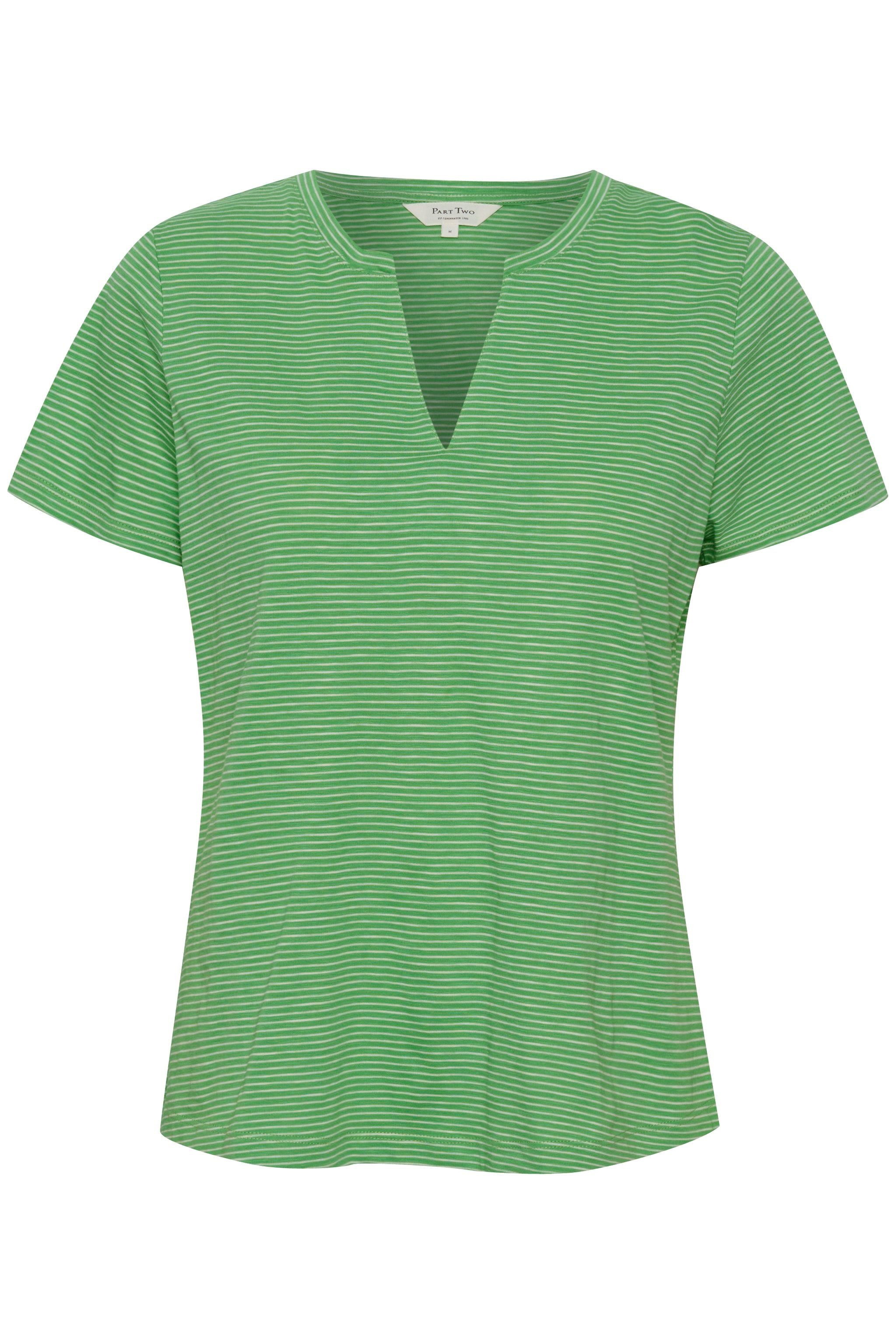 part-two-t-paita-gesinas-t-shirt-raidallinen-vihrea-2