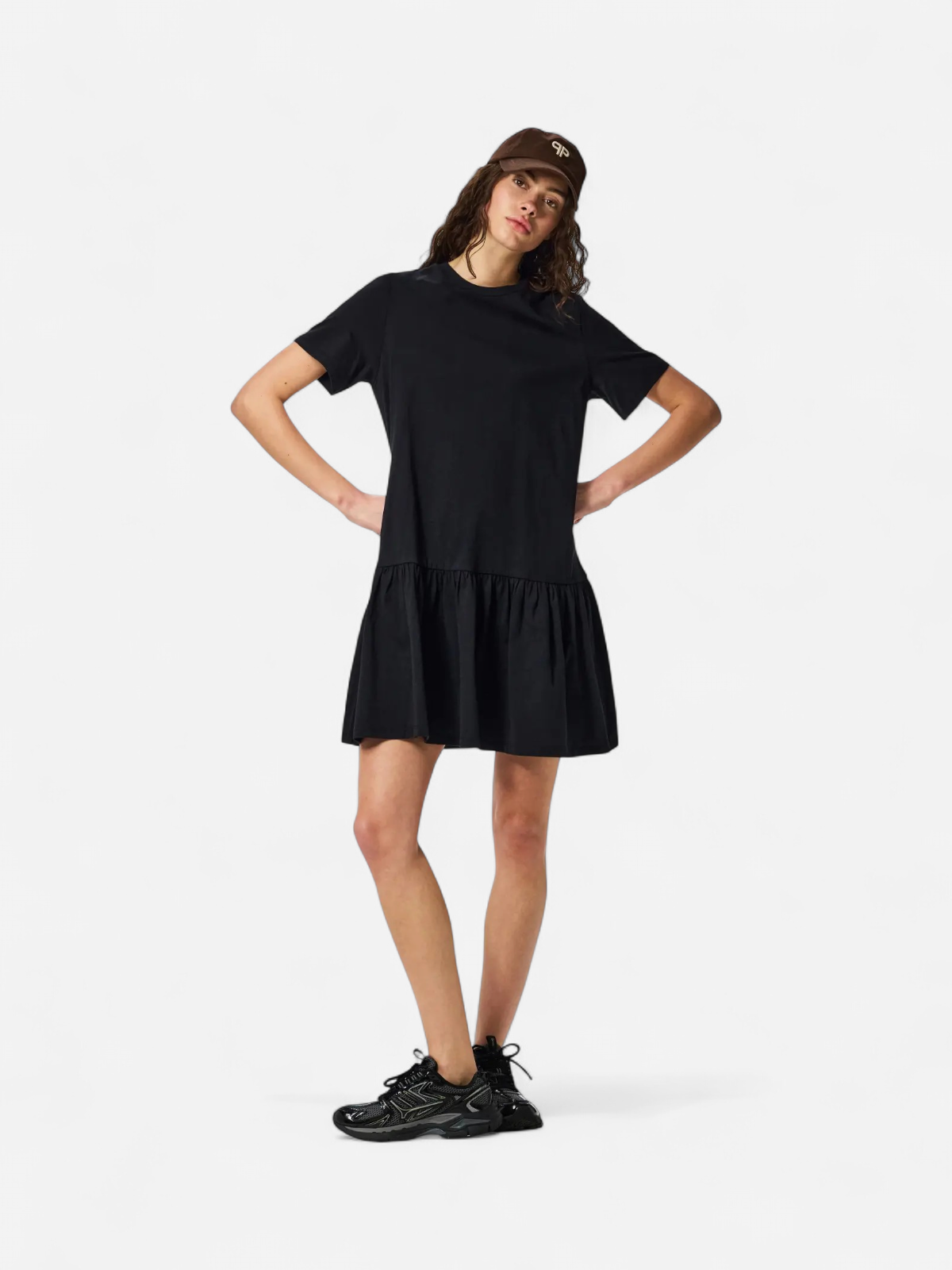 Pieces mekko PCDISSO SS O-Neck Dress, musta - Kekäle.fi