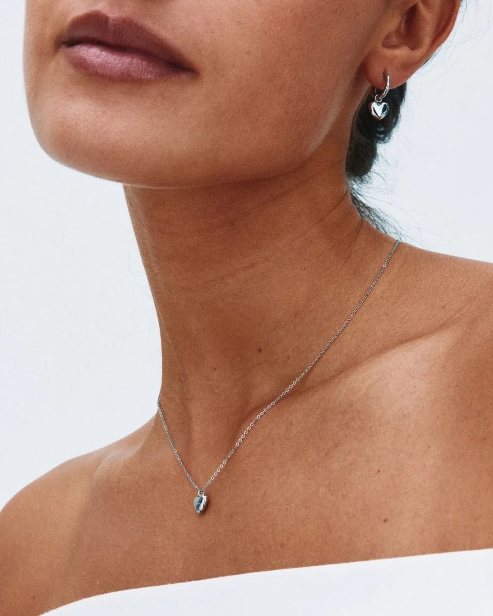 Edblad kaulakoru Barley Necklace Steel, Hopeanharmaa