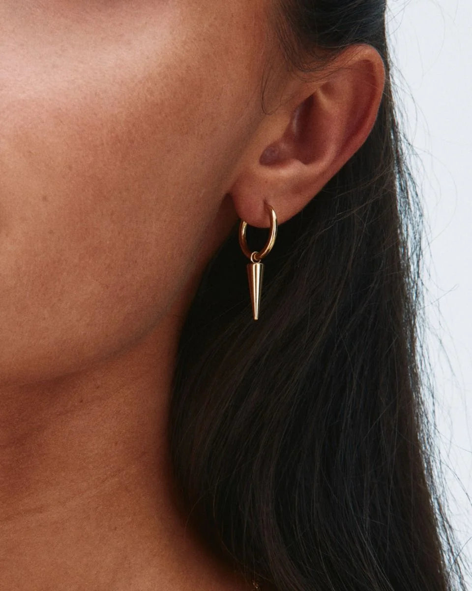 Edblad PEAK HOOPS KULLATUT korvakorut Kullankeltainen