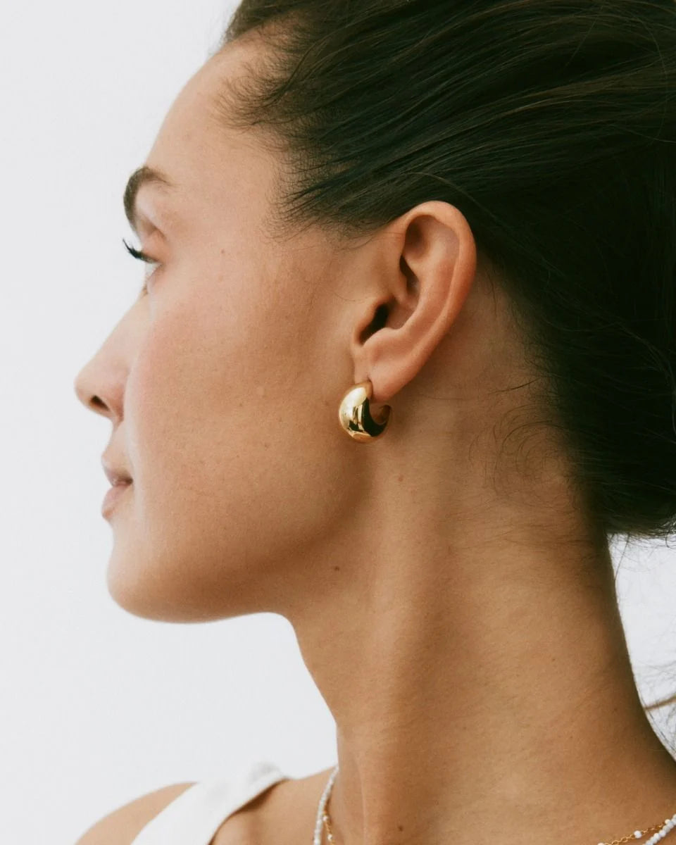 Edblad korvakorut Bold Creoles S, Kullankeltainen