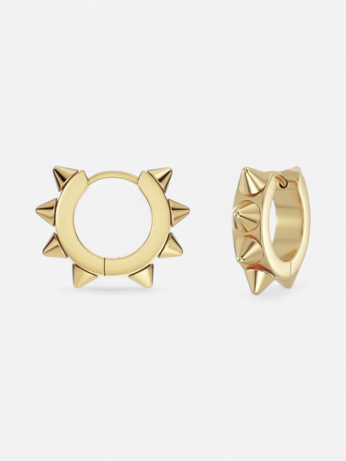 Edblad korvakorut Peak Hoops Icon M Gold, Gold pleated - Kekäle.fi