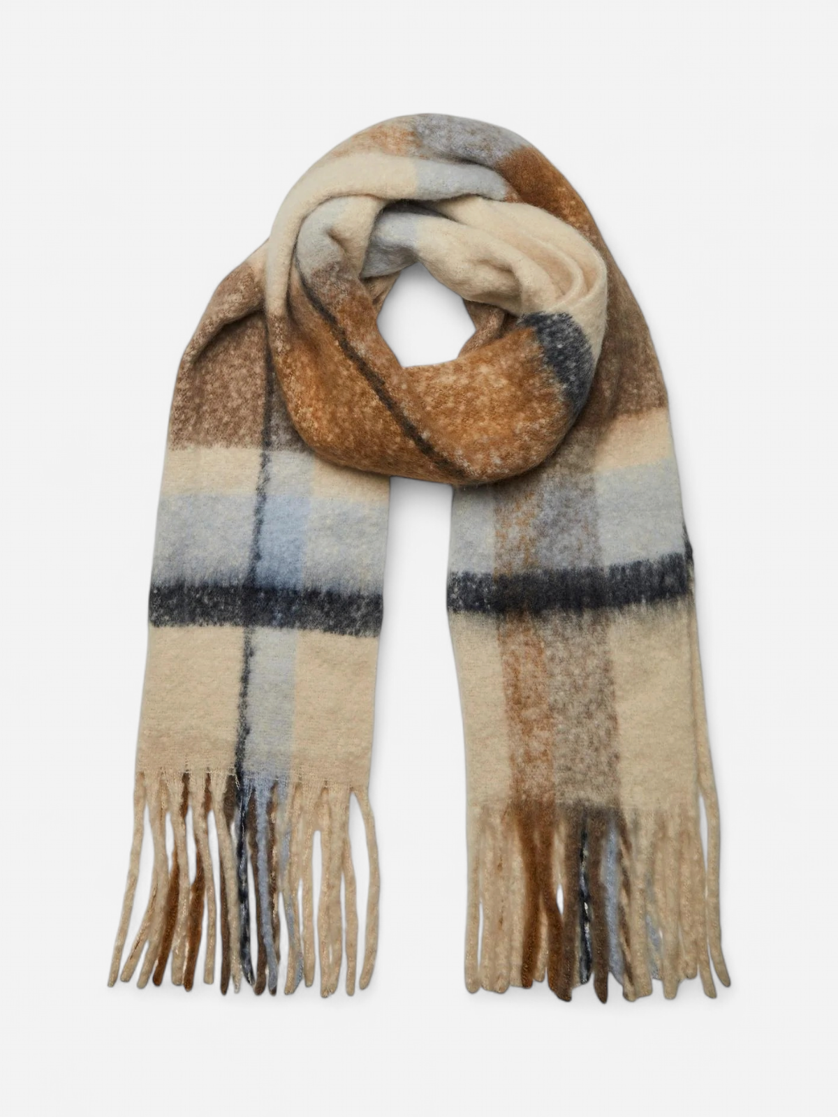 Pieces Kaulaliina Bea Long Scarf Noos  Beige Kuosi - Kekäle.fi