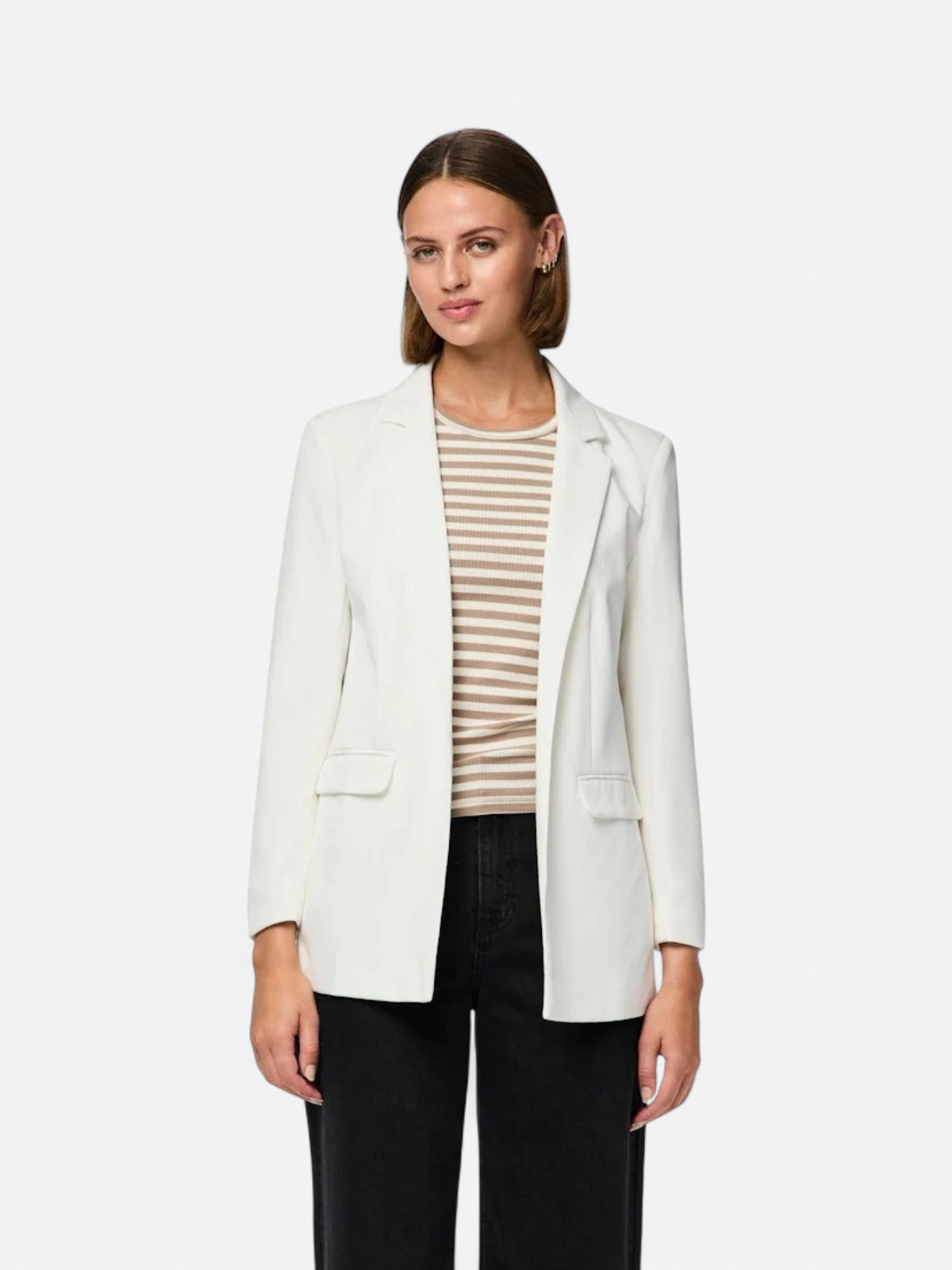 Pieces naisten bleiseri, PCBOZZY LS LOOSE BLAZER  Cloud Dancer - Kekäle.fi