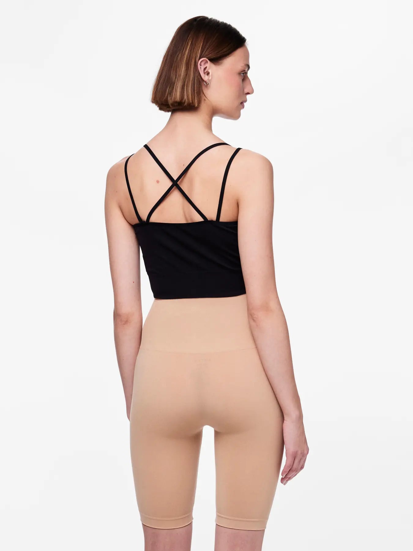 pieces-naisten-shortsit-pcimagine-shapewear-shorts-tan-2