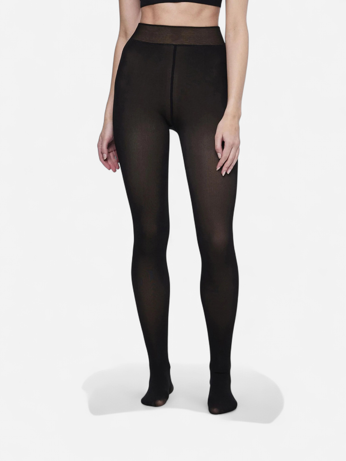 Pieces Naisten Sukkahousut, PCSOPHIE FLEECE TIGHTS Black - Kekäle.fi