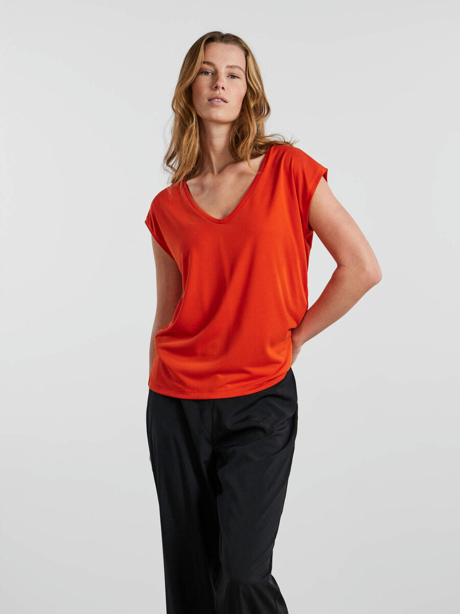 pieces-naisten-t-paita-pckamala-tee-noos-bc-oranssi-1
