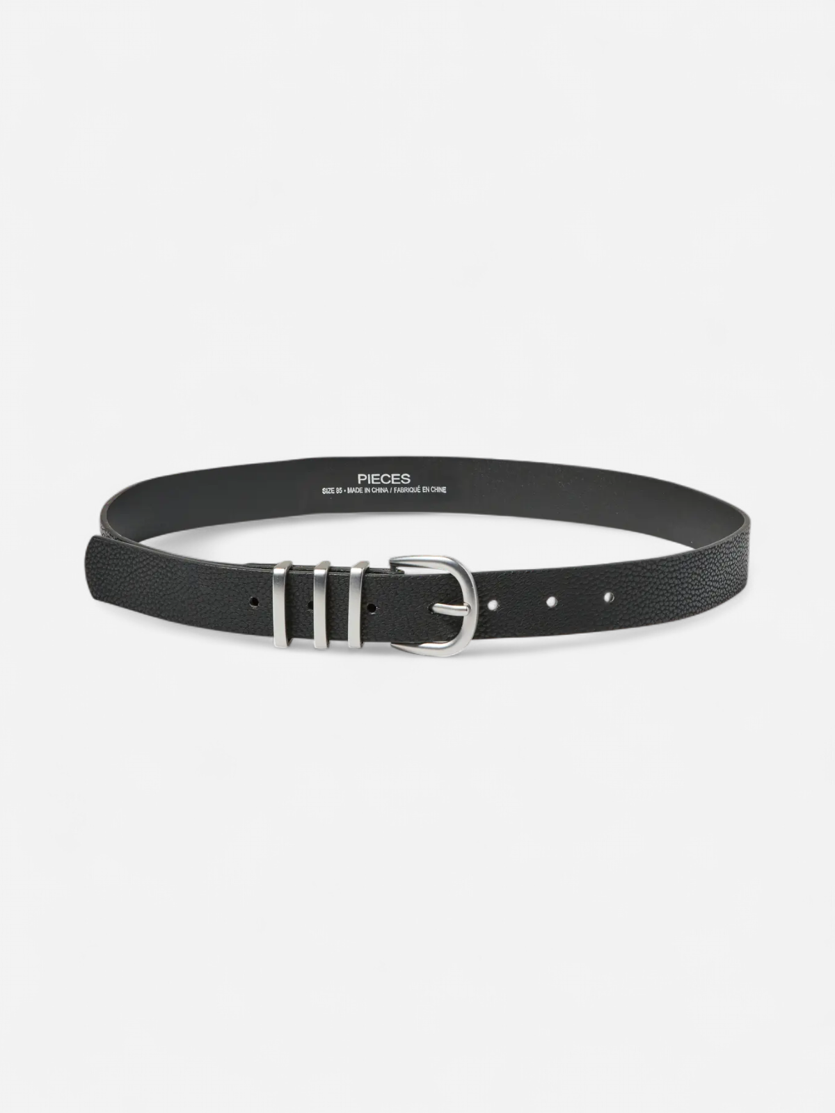 Pieces naisten vyö, PCLEA JEANS BELT  Black Black W/Silver - Kekäle.fi