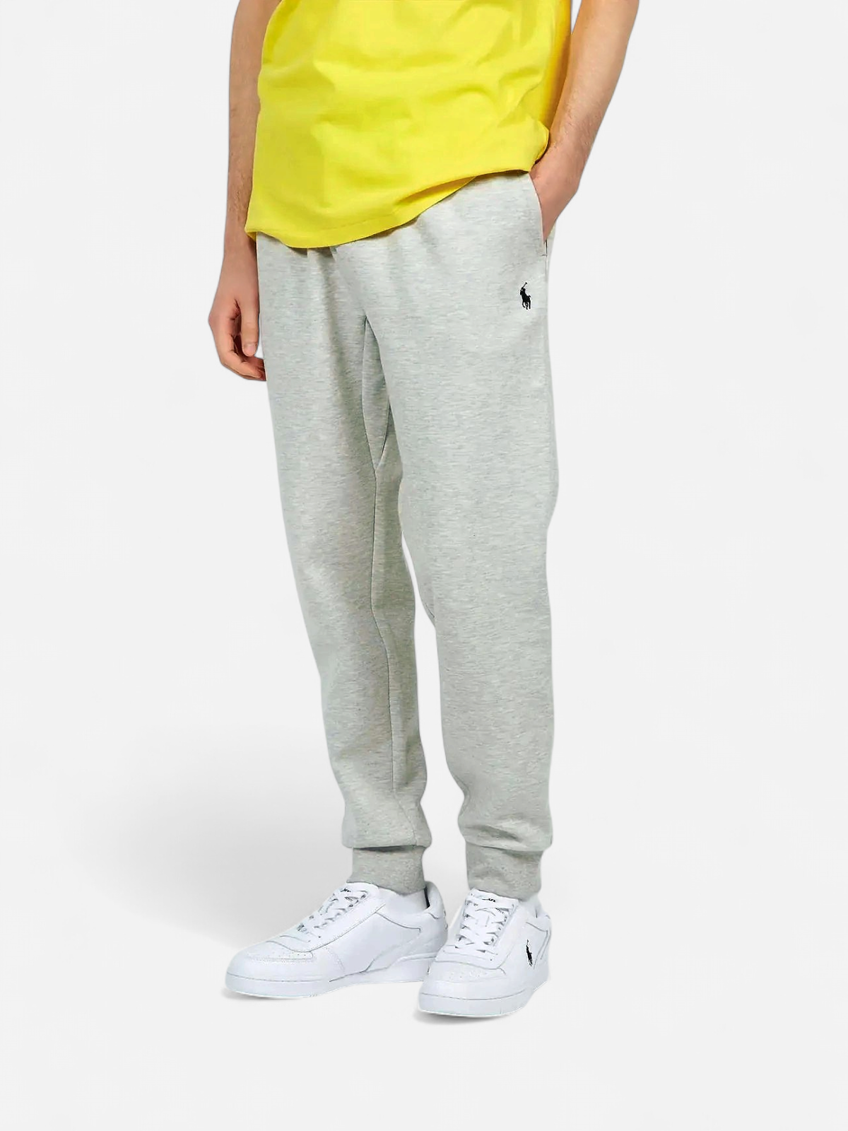 Polo Ralph Lauren Miesten Collegehousut, DOUBLE-KNIT JOGGER PANT Keskiharmaa - Kekäle.fi