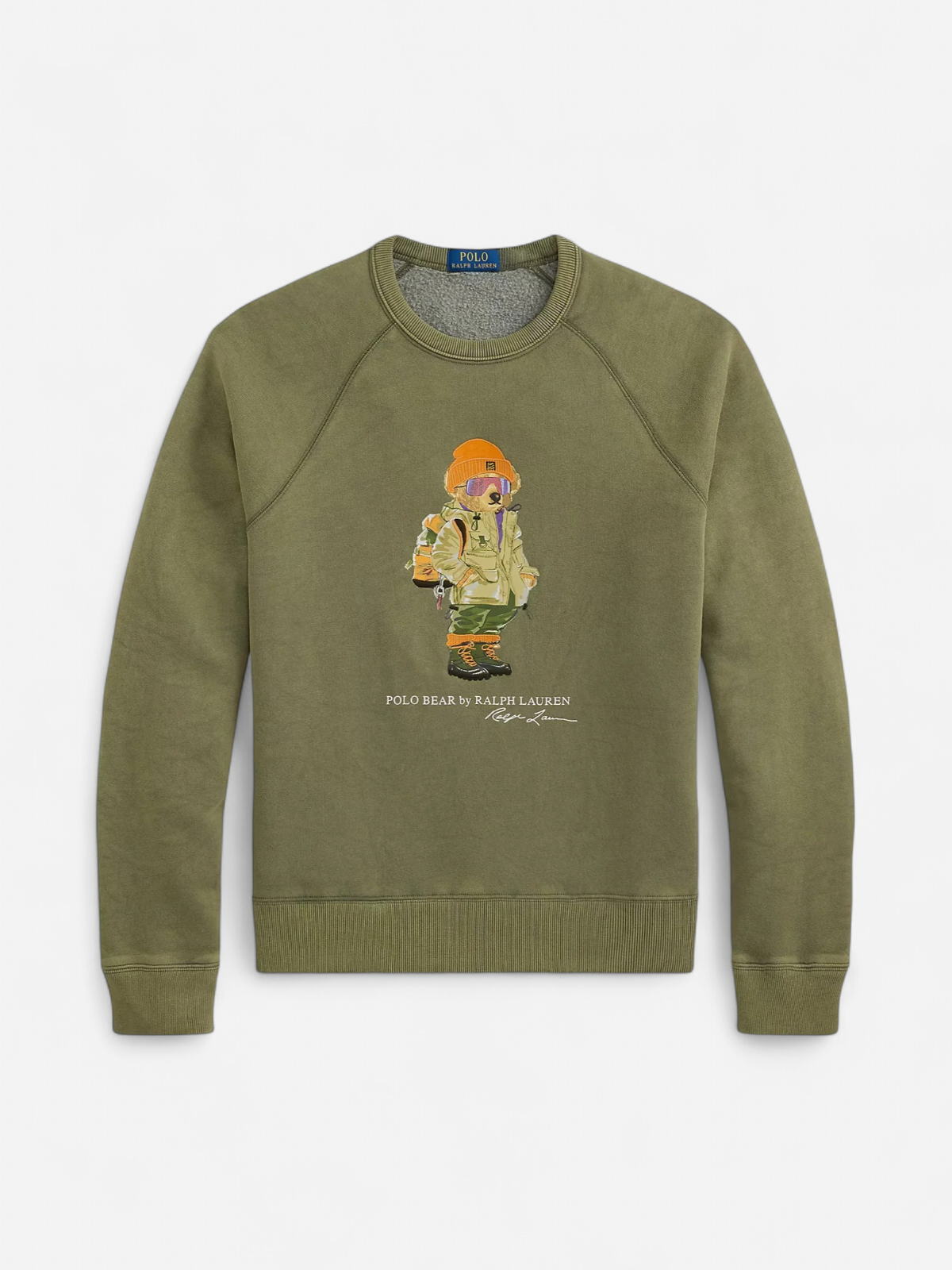 Polo Ralph Lauren miesten collegepaita Polo Bear Fleece Sweatshirt, Cruise Olive - Kekäle.fi