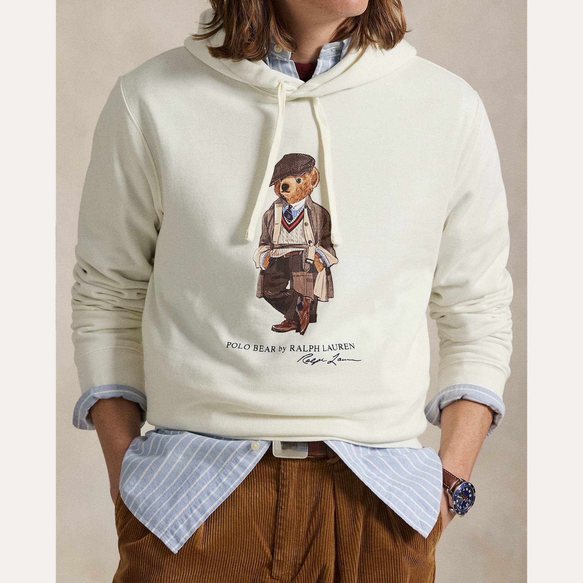 polo-ralph-lauren-miesten-huppari-teddy-hoodie-valkoinen-5