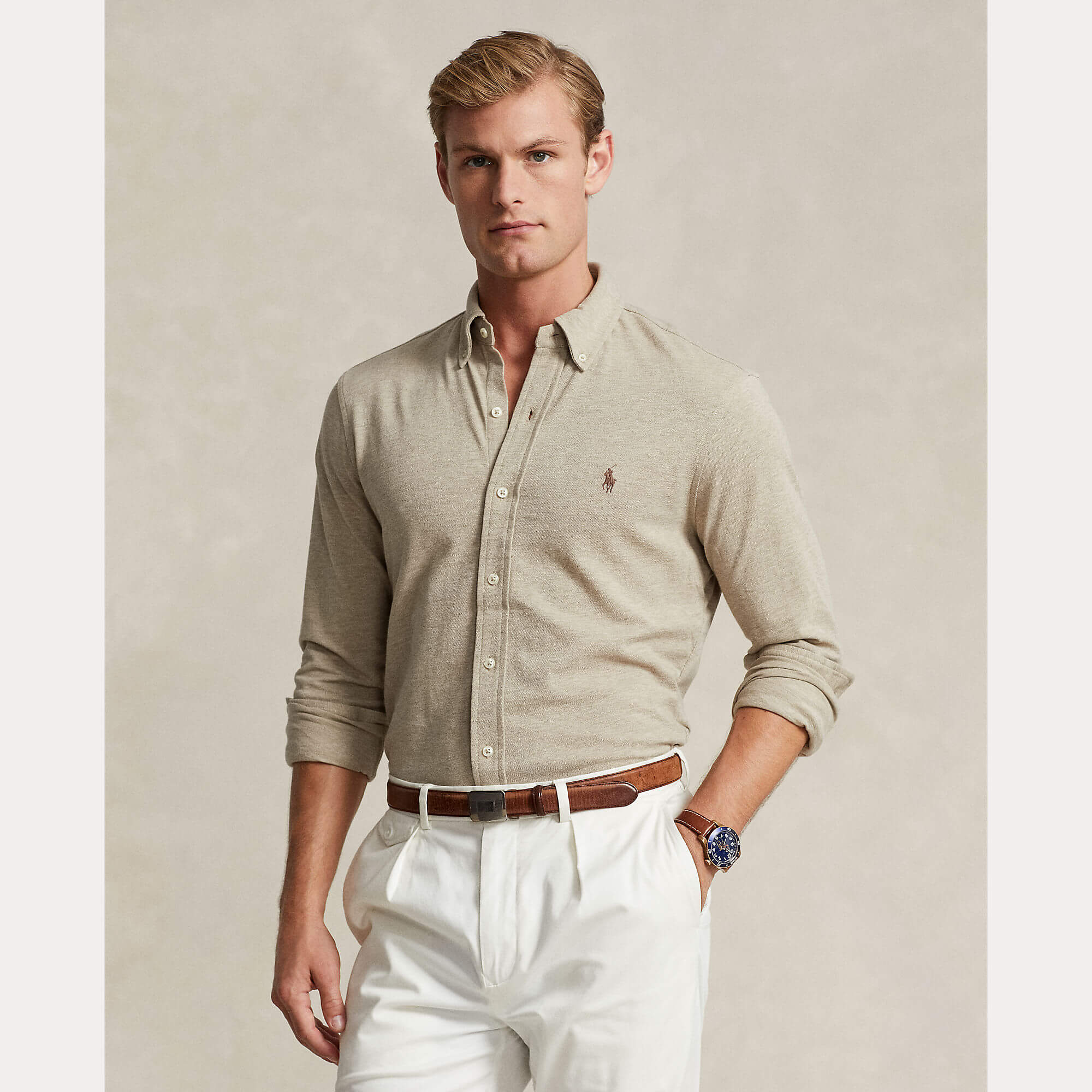 polo-ralph-lauren-miesten-kauluspaita-featherweight-mesh-shirt-hiekka-2