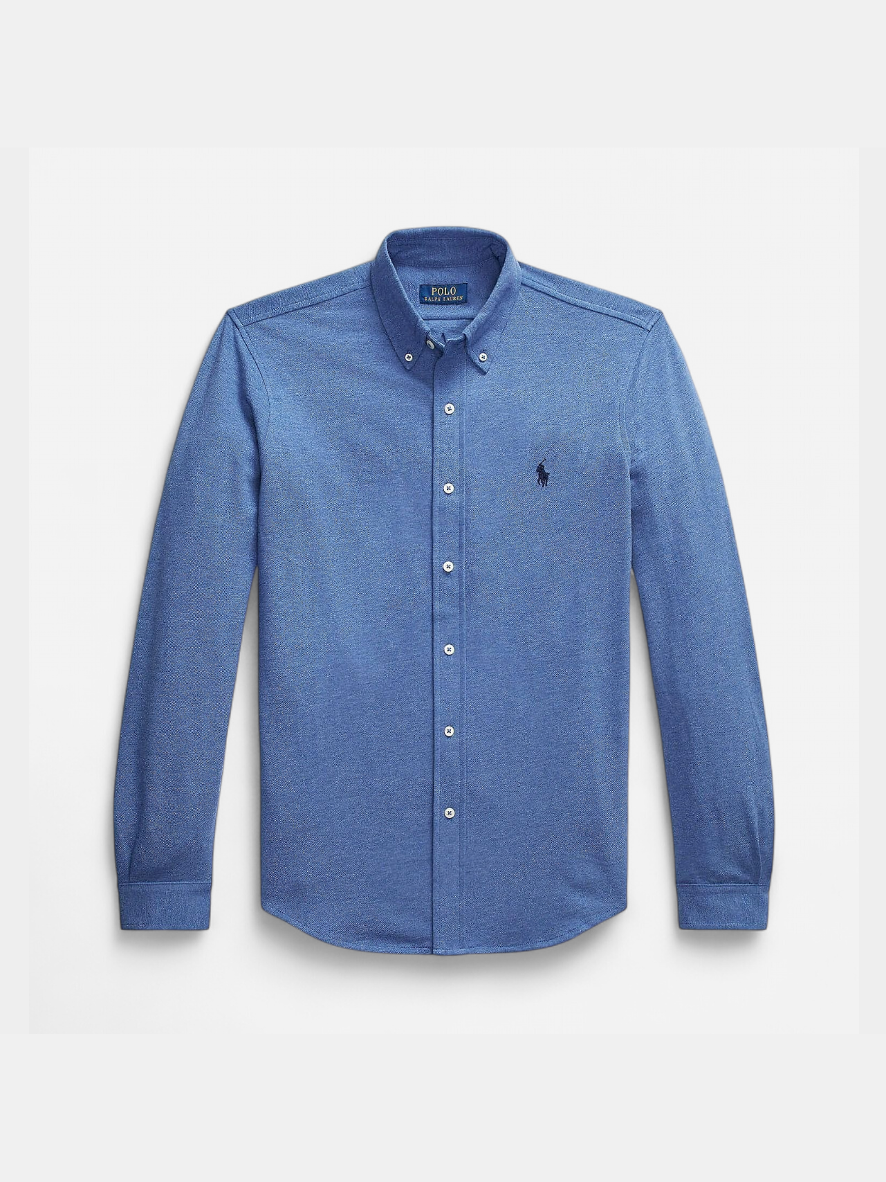 Polo Ralph Lauren Miesten Kauluspaita, FEATHERWEIGHT MESH SHIRT Keskisininen - Kekäle.fi
