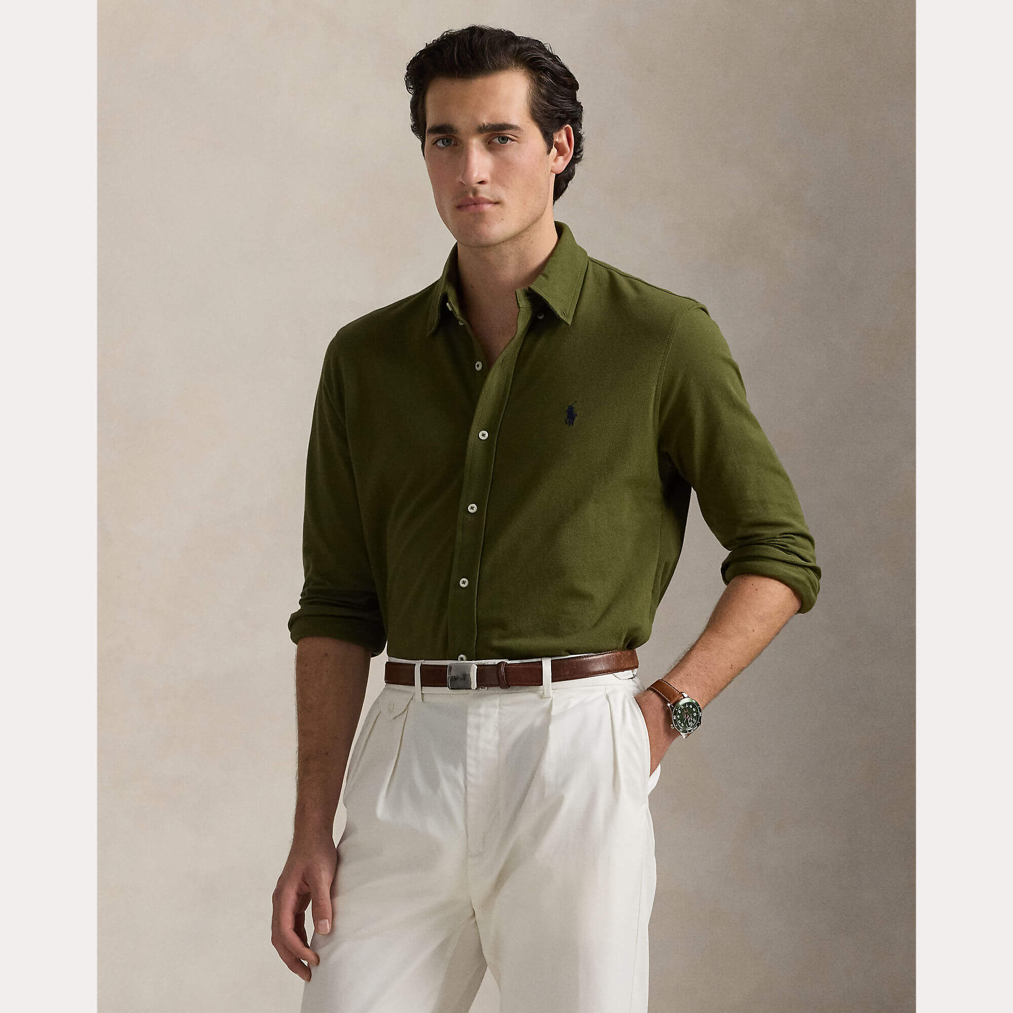 polo-ralph-lauren-miesten-kauluspaita-featherweight-mesh-shirt-vihrea-2