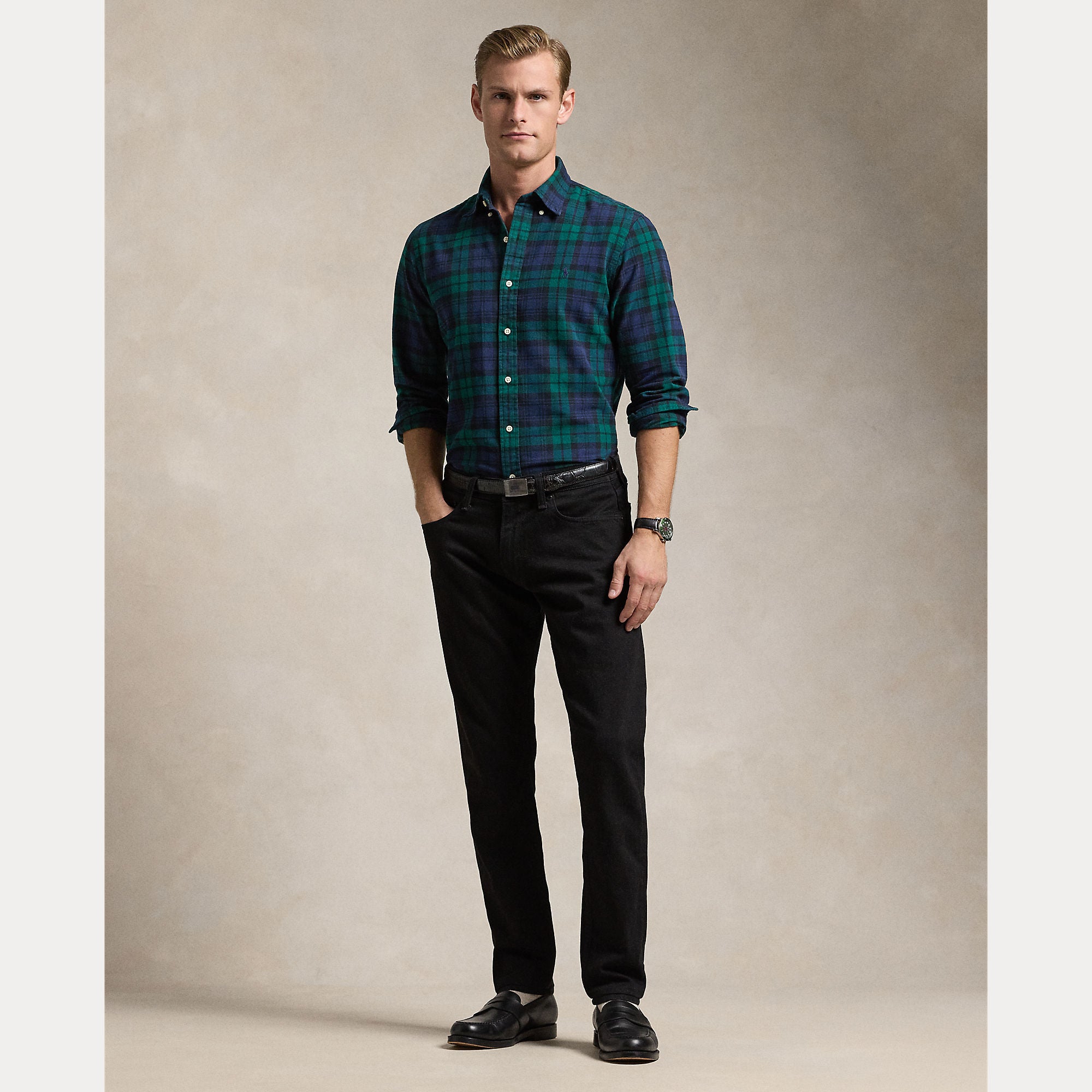 polo-ralph-lauren-miesten-kauluspaita-long-sleeve-sport-shir-vihrea-ruutu-3