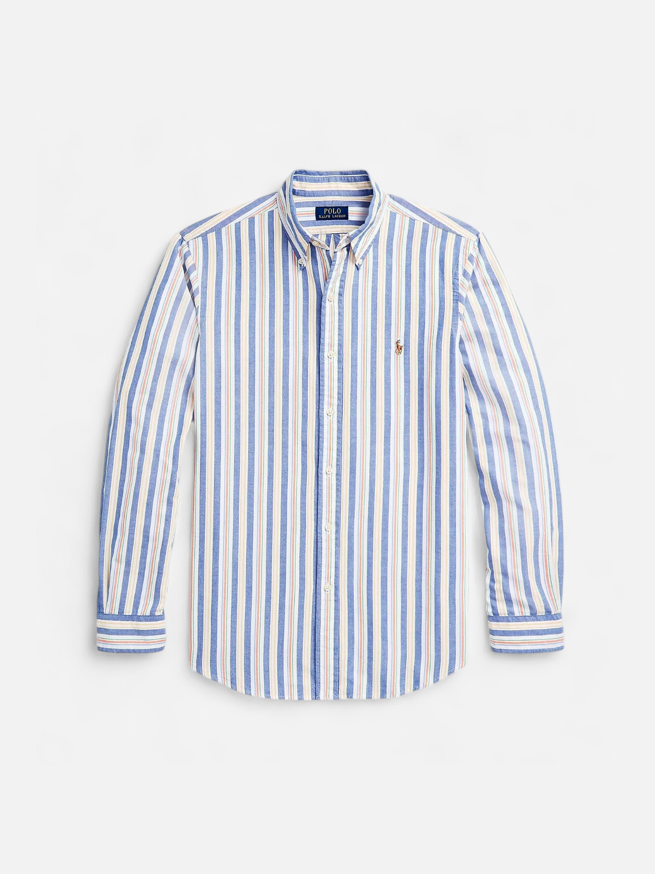 Polo Ralph Lauren miesten kauluspaita, LONG SLEEVE-SPORT SHIRT Sininen Kuosi - Kekäle.fi