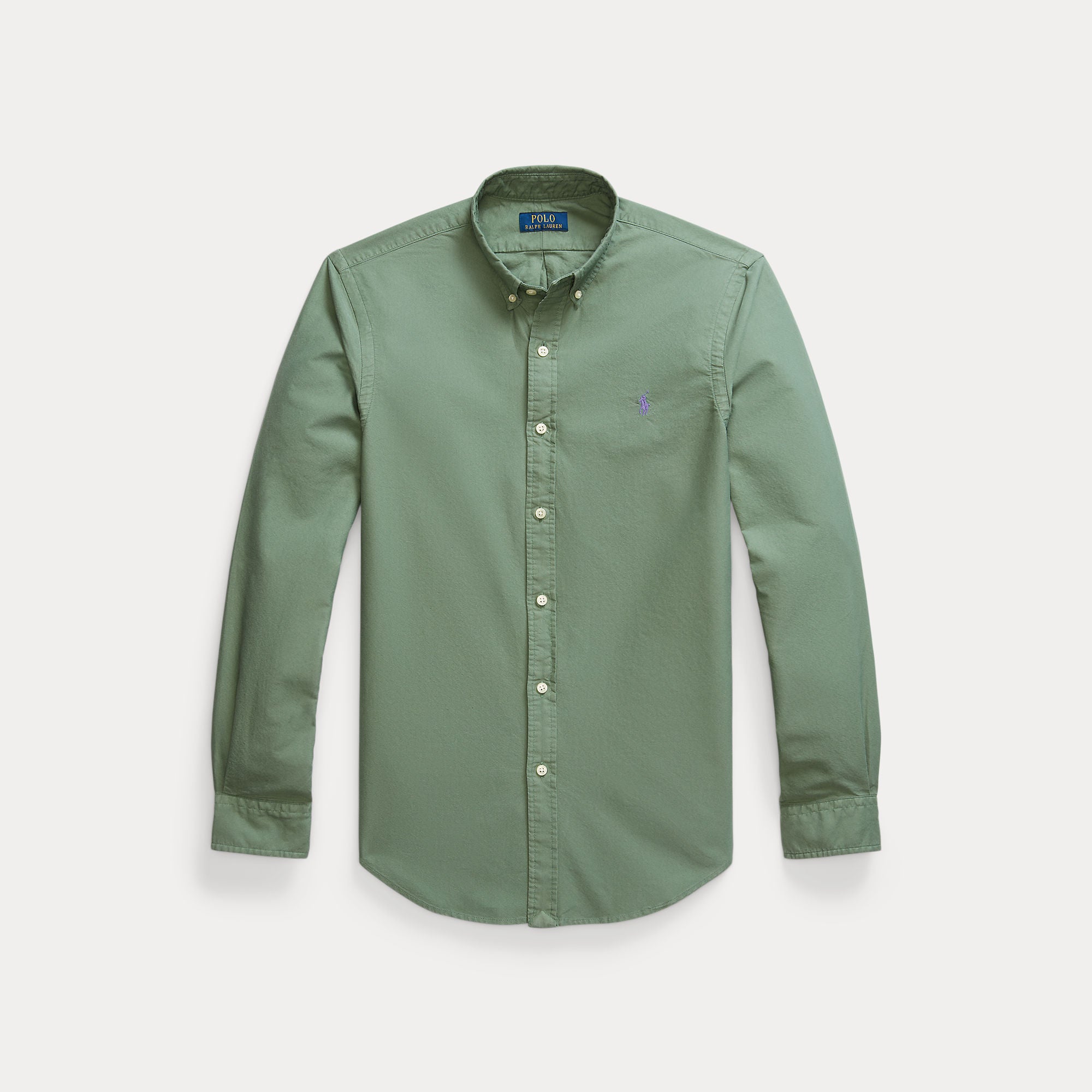 polo-ralph-lauren-miesten-kauluspaita-slim-fit-garmend-washed-oxford-shirt-vihrea-1