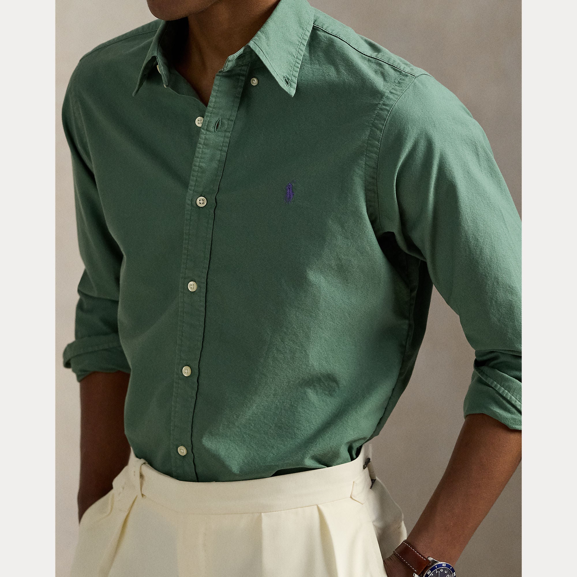 polo-ralph-lauren-miesten-kauluspaita-slim-fit-garmend-washed-oxford-shirt-vihrea-4
