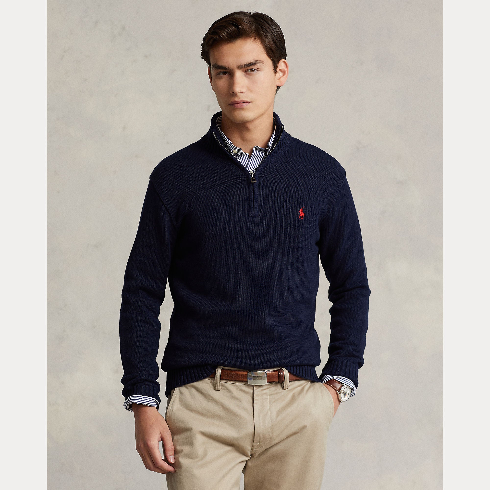 polo-ralph-lauren-miesten-neule-cotton-half-zip-pullover-tummansininen-2