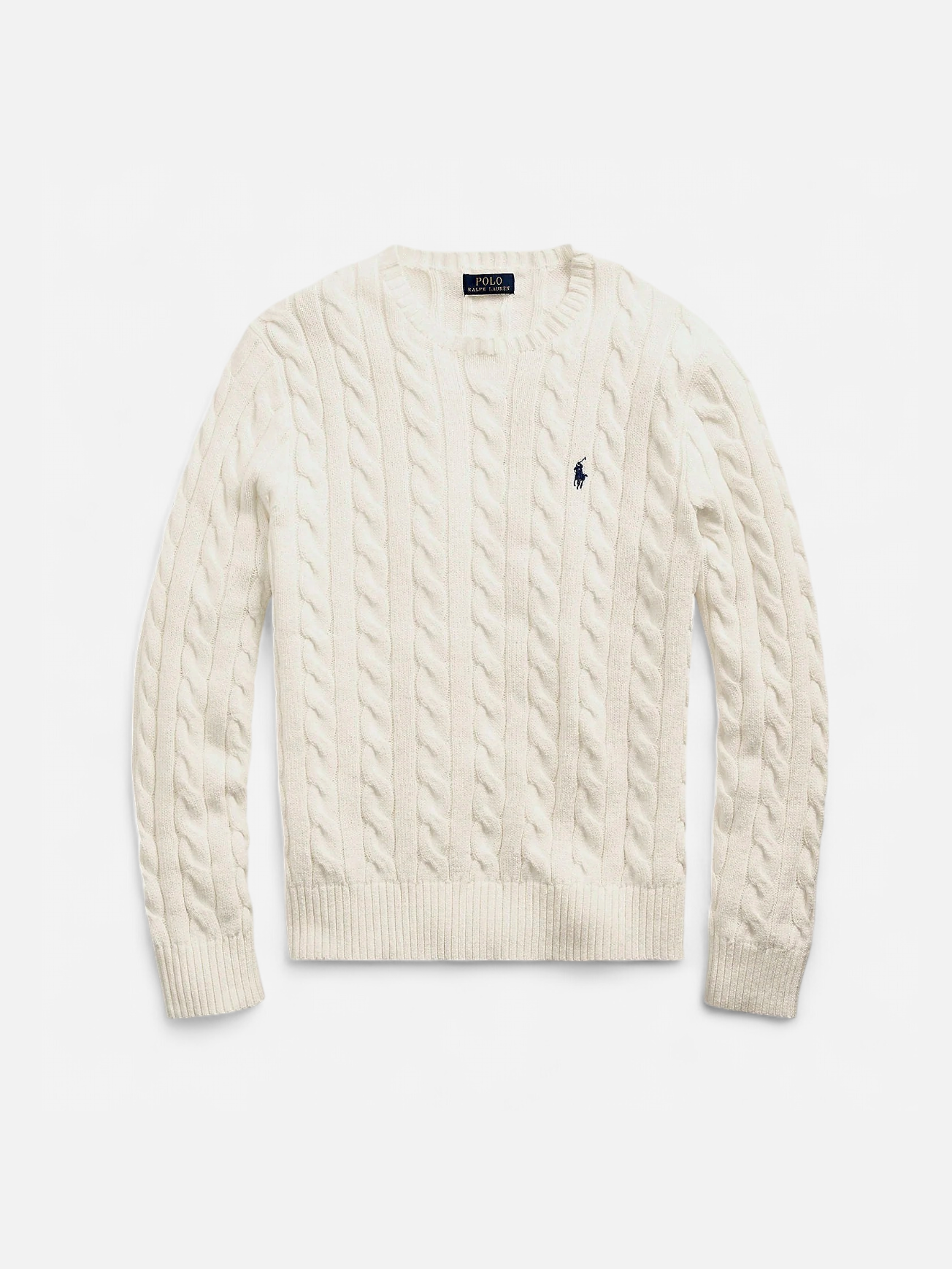 Polo Ralph Lauren miesten neule, LS DRIVE LONG SLEEVE PULLOVER Valkoinen - Kekäle.fi