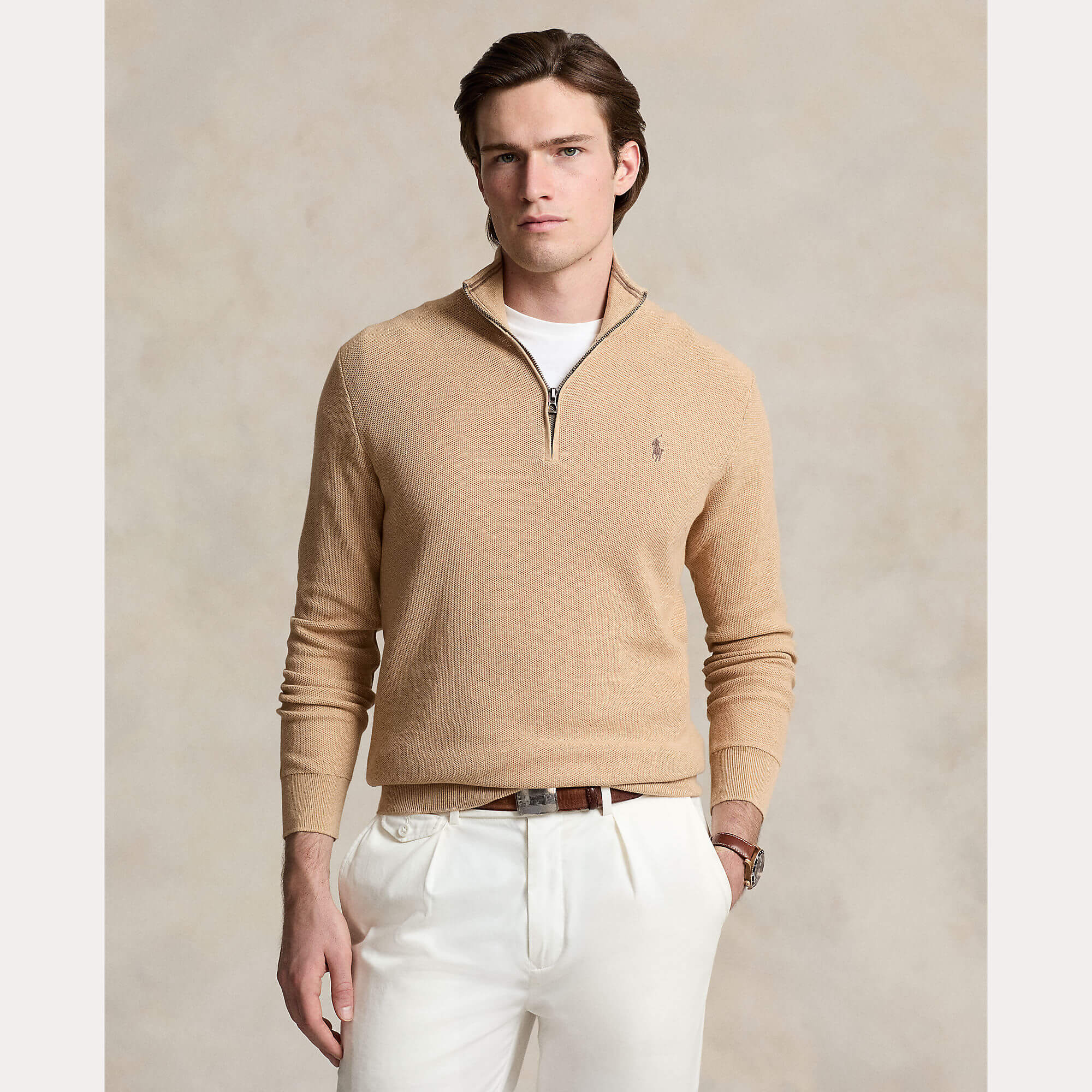 polo-ralph-lauren-miesten-neule-polo-half-zip-beige-2
