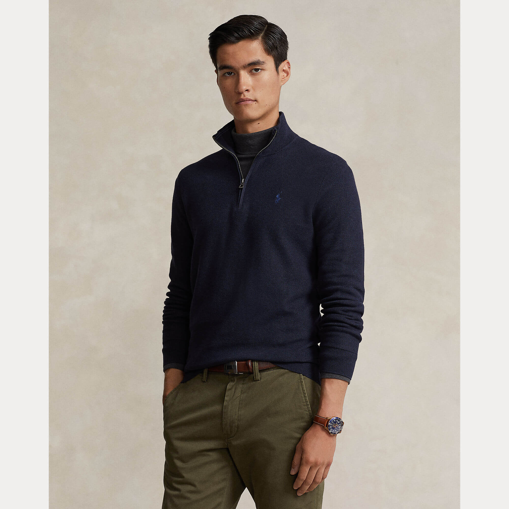polo-ralph-lauren-miesten-neule-polo-half-zip-tummansininen-2