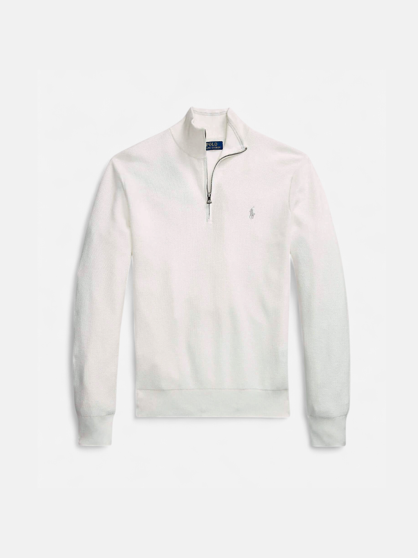 Polo Ralph Lauren miesten neule, POLO HALF ZIP Valkoinen - Kekäle.fi