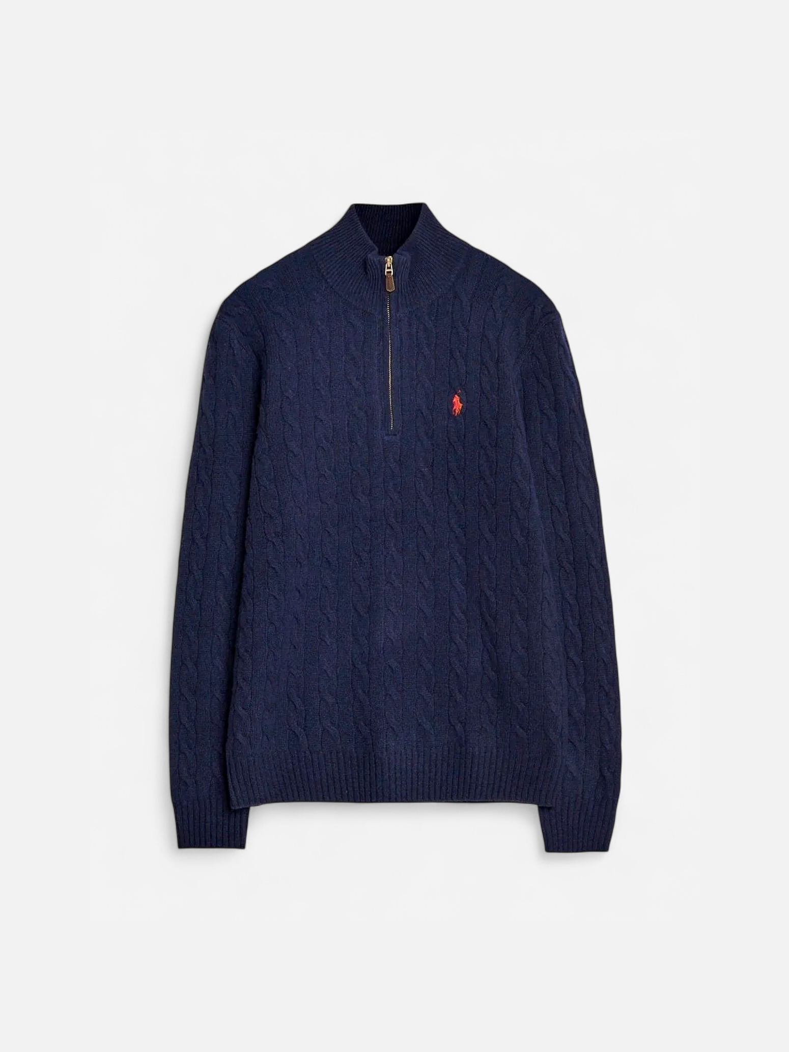 Polo Ralph Lauren Miesten Neulepusero, CABLE-KNIT WOOL-CASHMERE SWEATER Tummansininen - Kekäle.fi