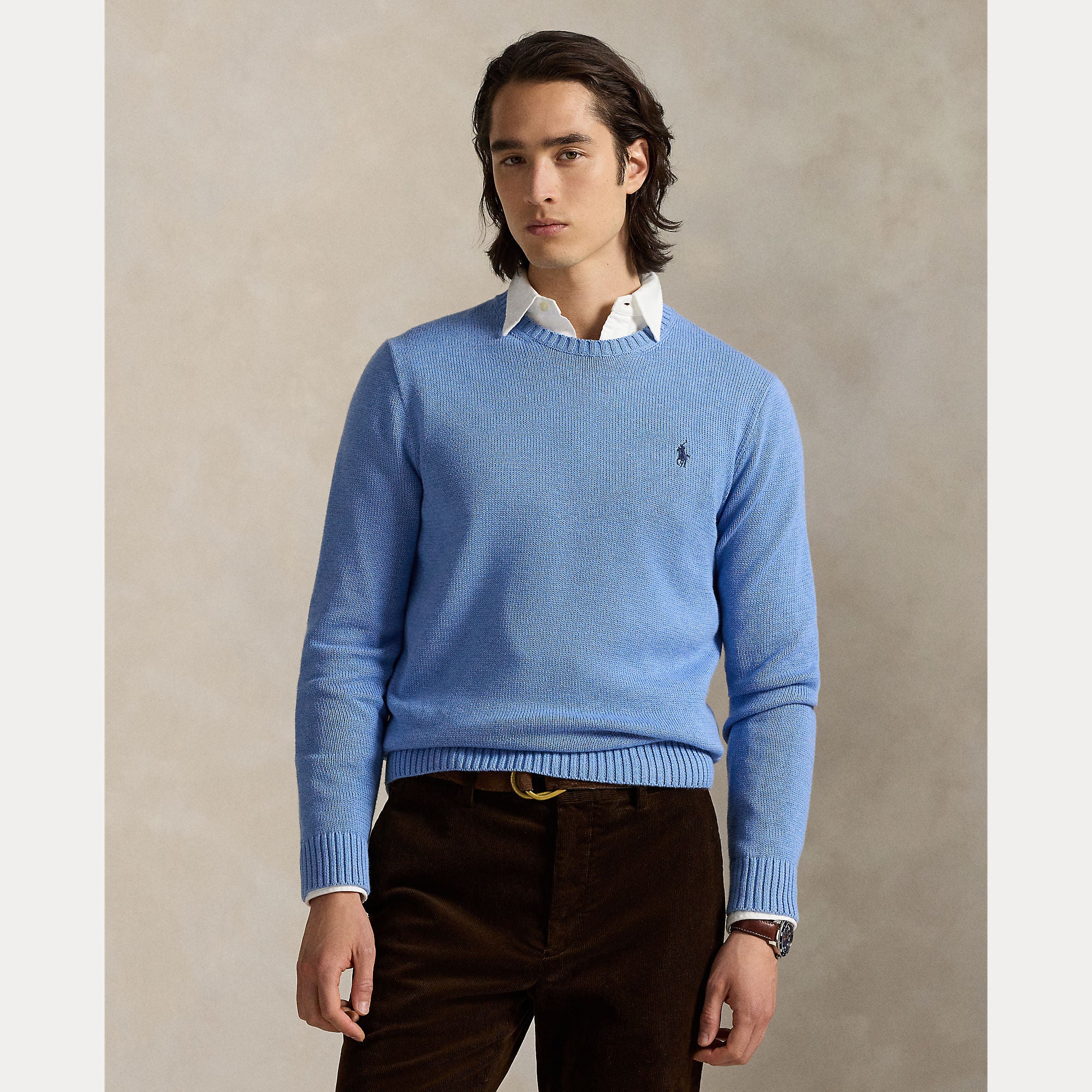 polo-ralph-lauren-miesten-neulepusero-long-sleeve-sweater-keskisininen-2