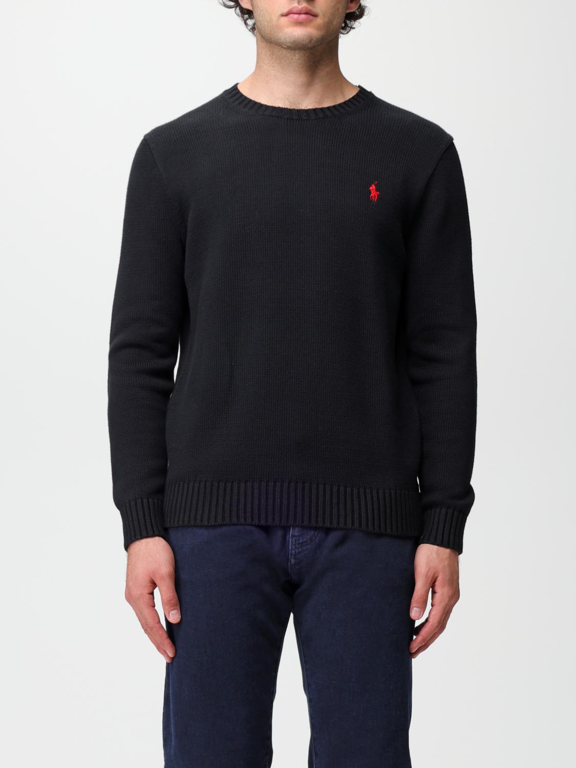 polo-ralph-lauren-miesten-neulepusero-long-sleeve-sweater-musta-1