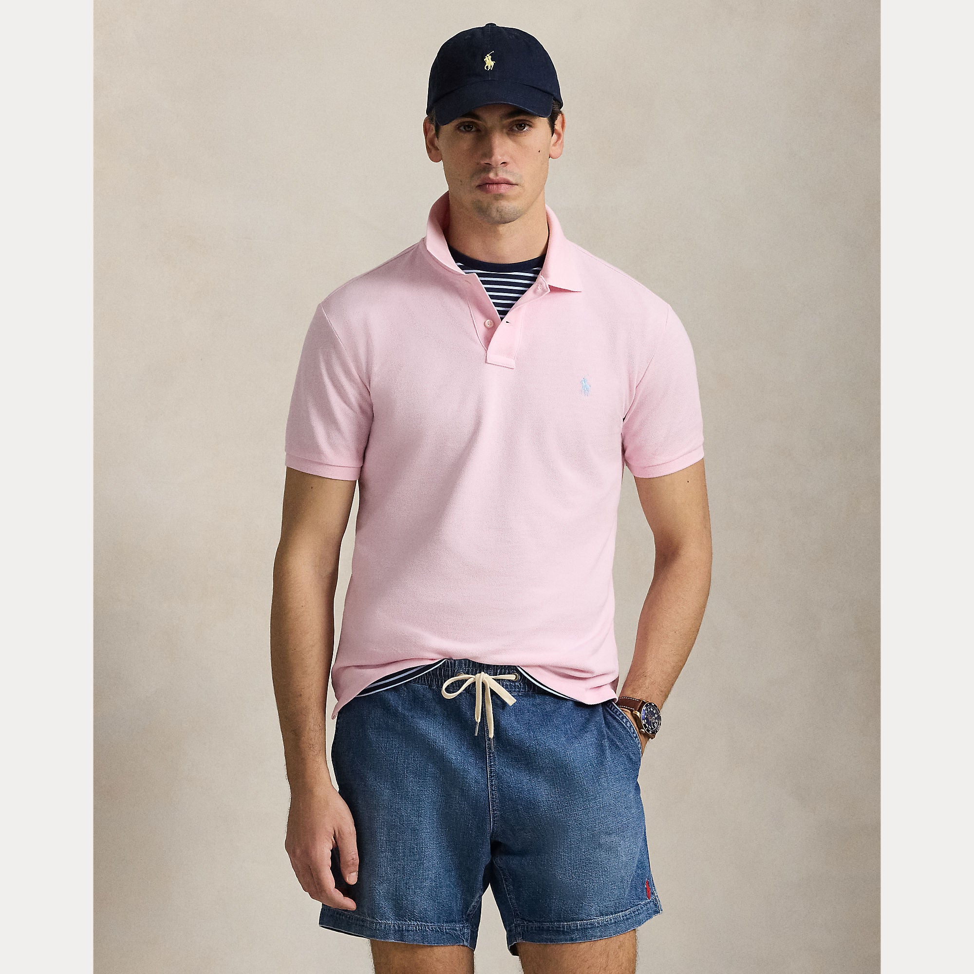 polo-ralph-lauren-miesten-pikeepaita-polo-pikee-custom-slim-pinkki-2