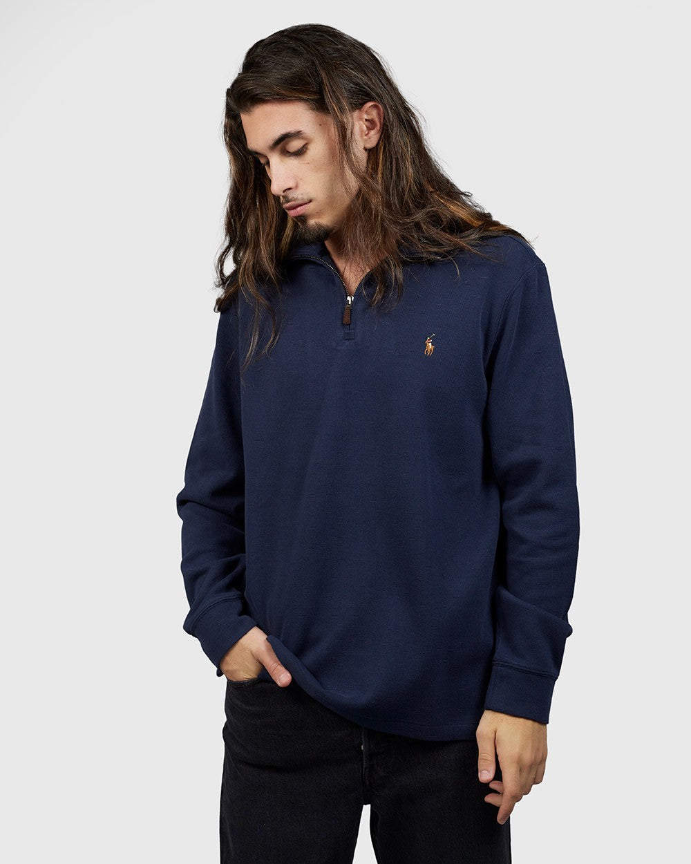 polo-ralph-lauren-miesten-pusero-k-estate-rib-quarter-zip-pullover-tummansininen-1