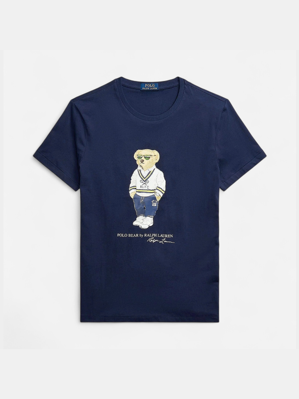 Polo Ralph Lauren miesten t-paita, CUSTOM SLIM FIT POLO BEAR JERSEY T-SHIRT Tummansininen - Kekäle.fi