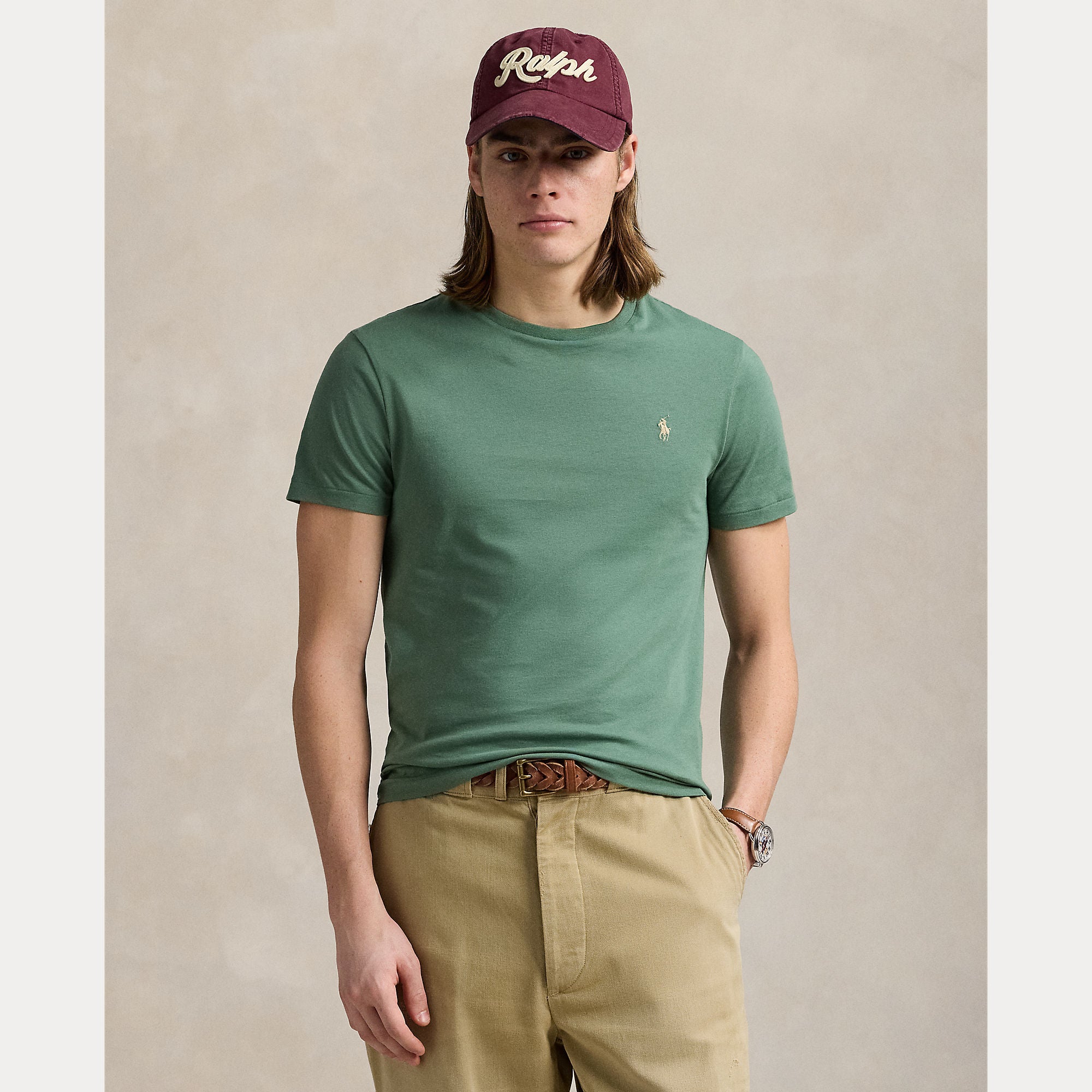 polo-ralph-lauren-miesten-t-paita-short-sleeve-t-shirt-vihrea-2