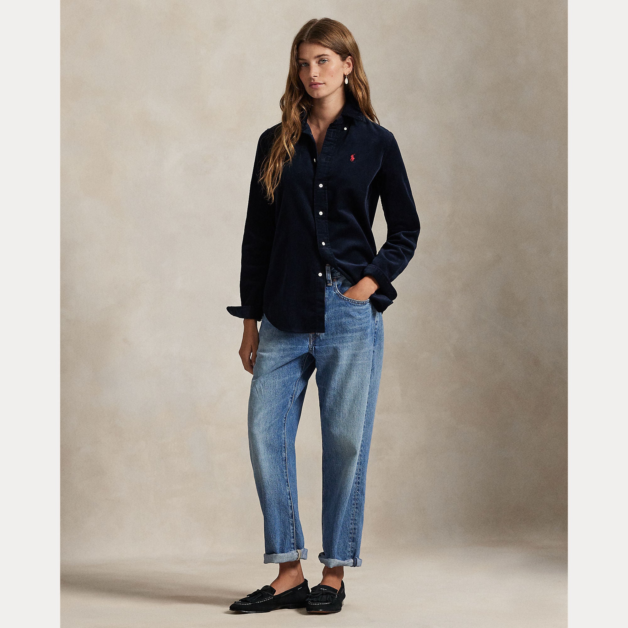 polo-ralph-lauren-naisten-paita-woven-sport-shirt-shirt-tummansininen-4
