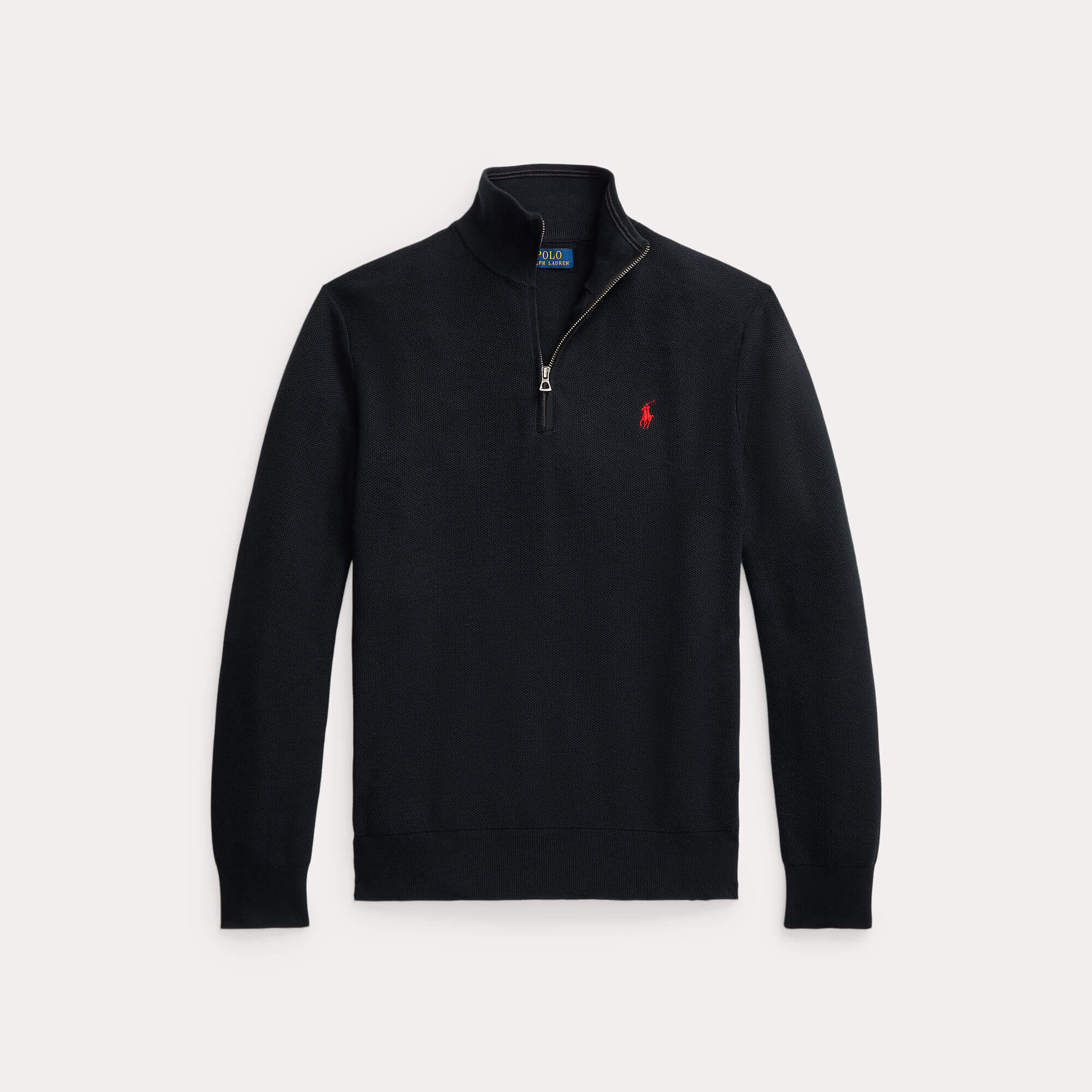 polo-ralph-lauren-puolivetoketjullinen-neule-polo-half-zip-musta-1