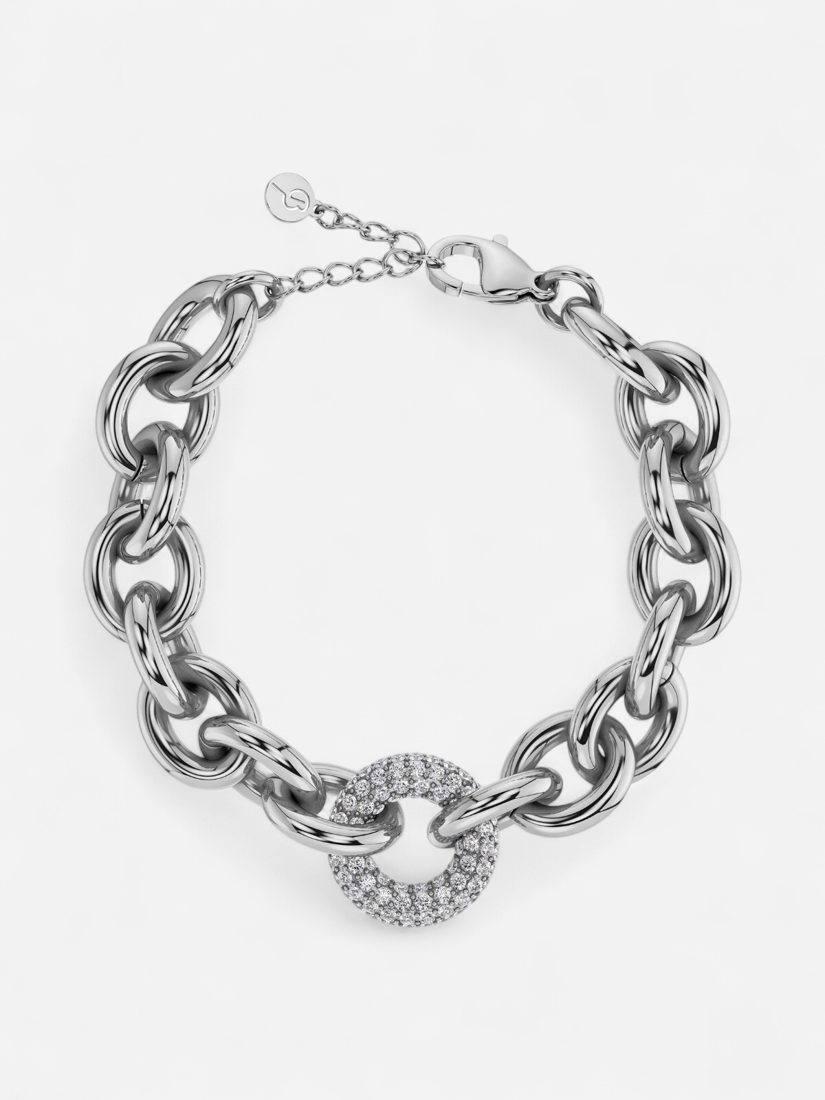 Edblad naisten rannekoru Prisma Bracelet L, hopea - Kekäle.fi
