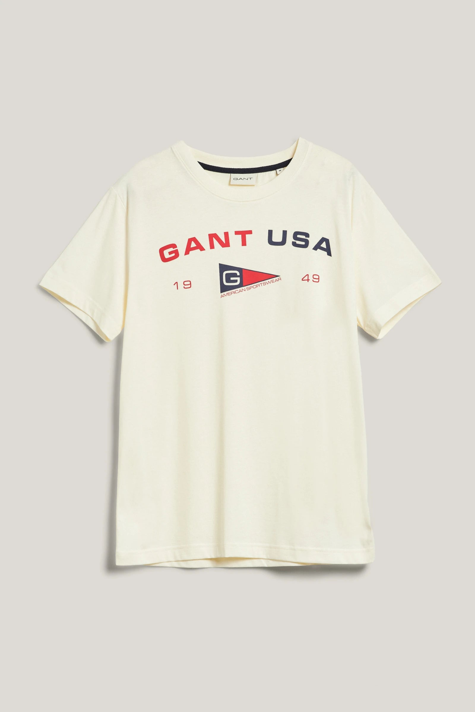 Gant miesten T-paita Graphic, luonnonvalkoinen