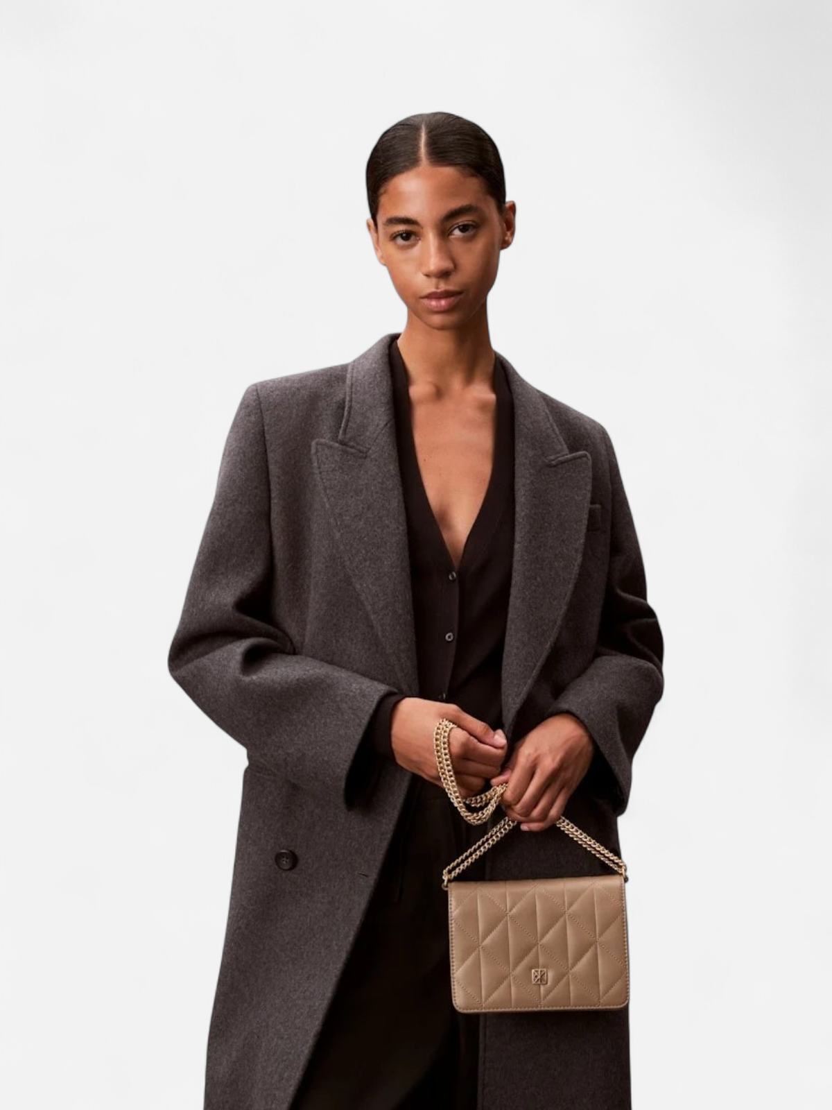 Calvin Klein Accessories naisten laukku QUILTED MINI CHAIN BAG, vaalea beige - Kekäle.fi