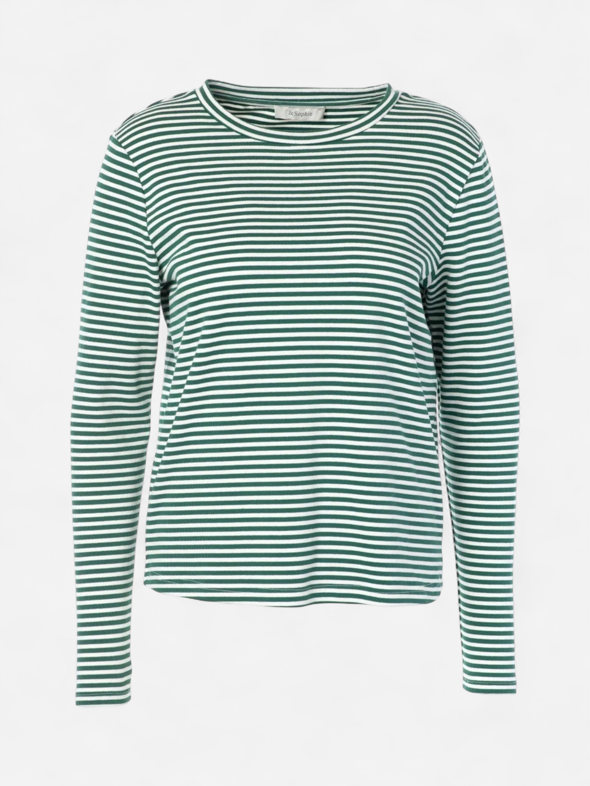 JcSophie naisten pitkähihainen paita Rabanne, Emerald Stripes - Kekäle.fi