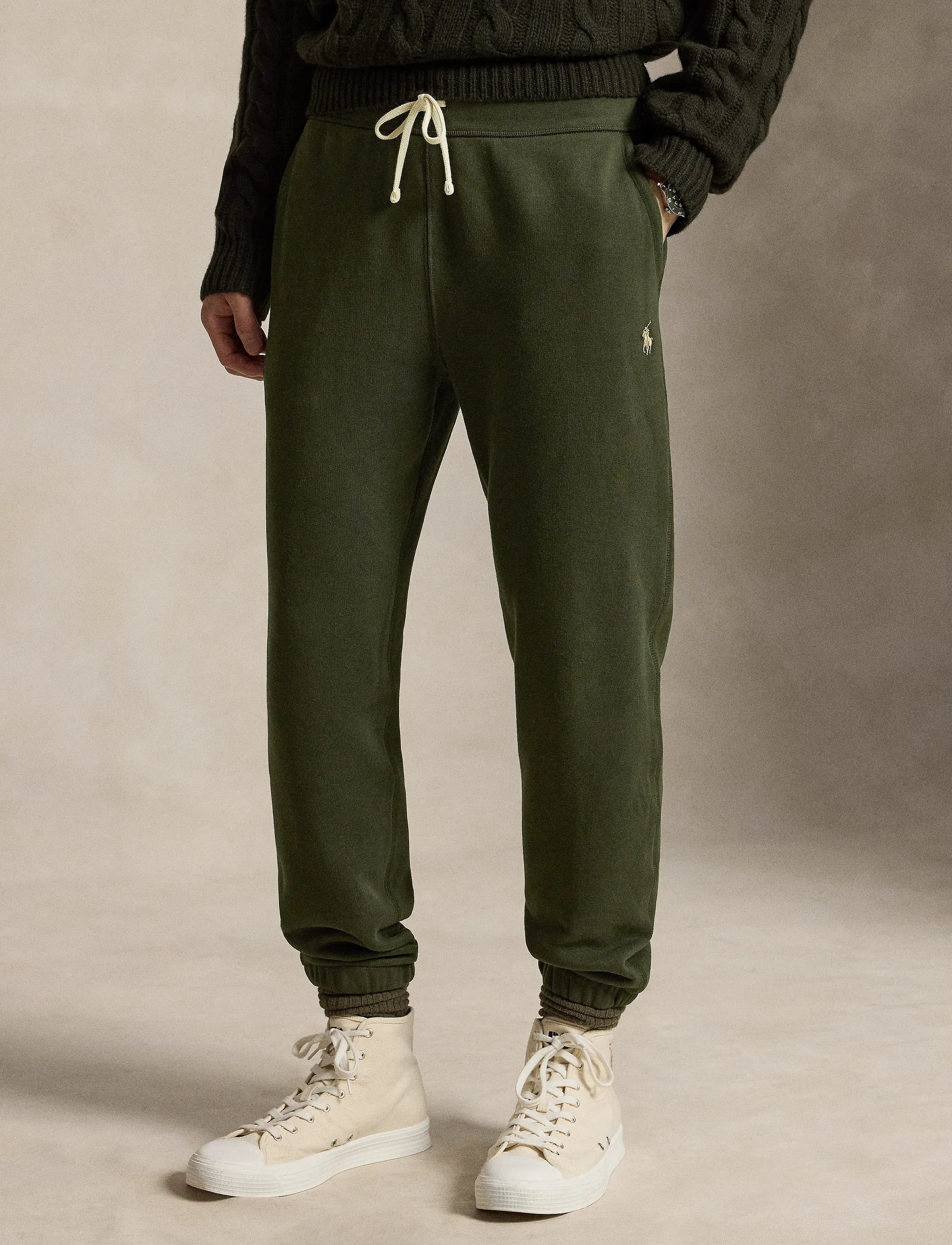 Polo Ralph Lauren miesten collegehousut The RL Fleece Jogger Pant, khaki