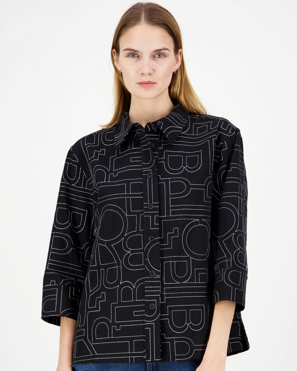 Philosophy Blues Original Naisten Paitapuserot RAO SHIRT, musta kuosi