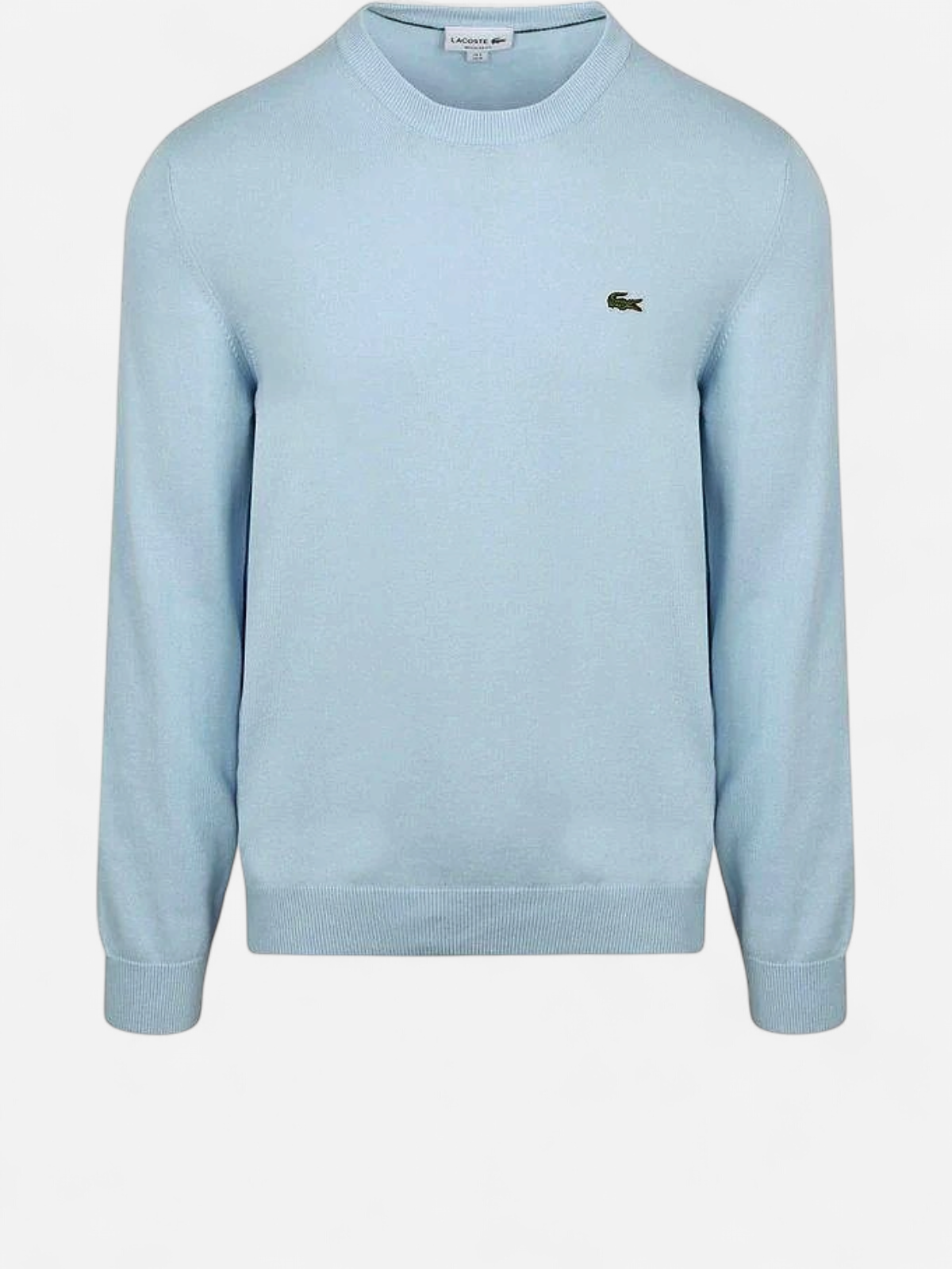 Lacoste miesten neulepaita Regular Fit Crew Neck Sweater, vaaleansininen - Kekäle.fi