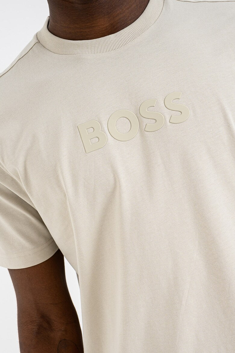 Hugo Boss miesten t-paita T-Shirt Boss Logo, hiekka