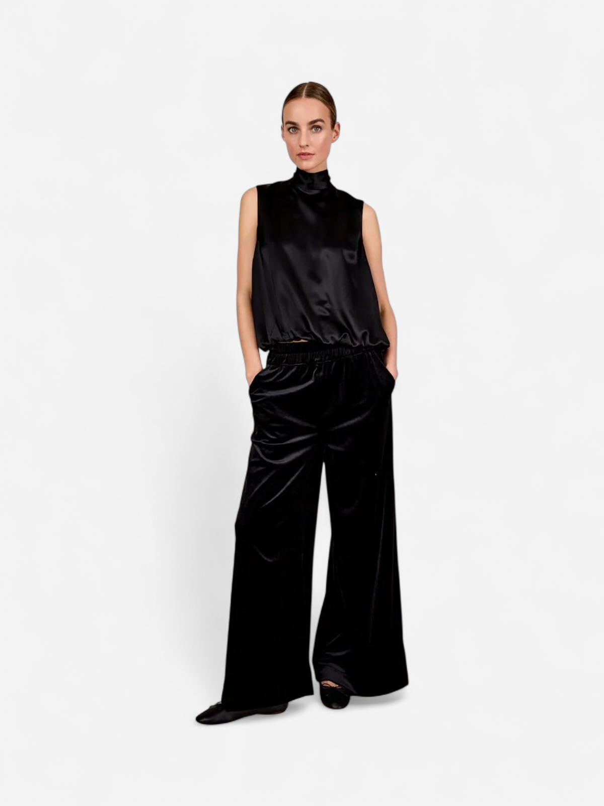 JcSophie naisten suorat housut Richmond Trousers, musta - Kekäle.fi