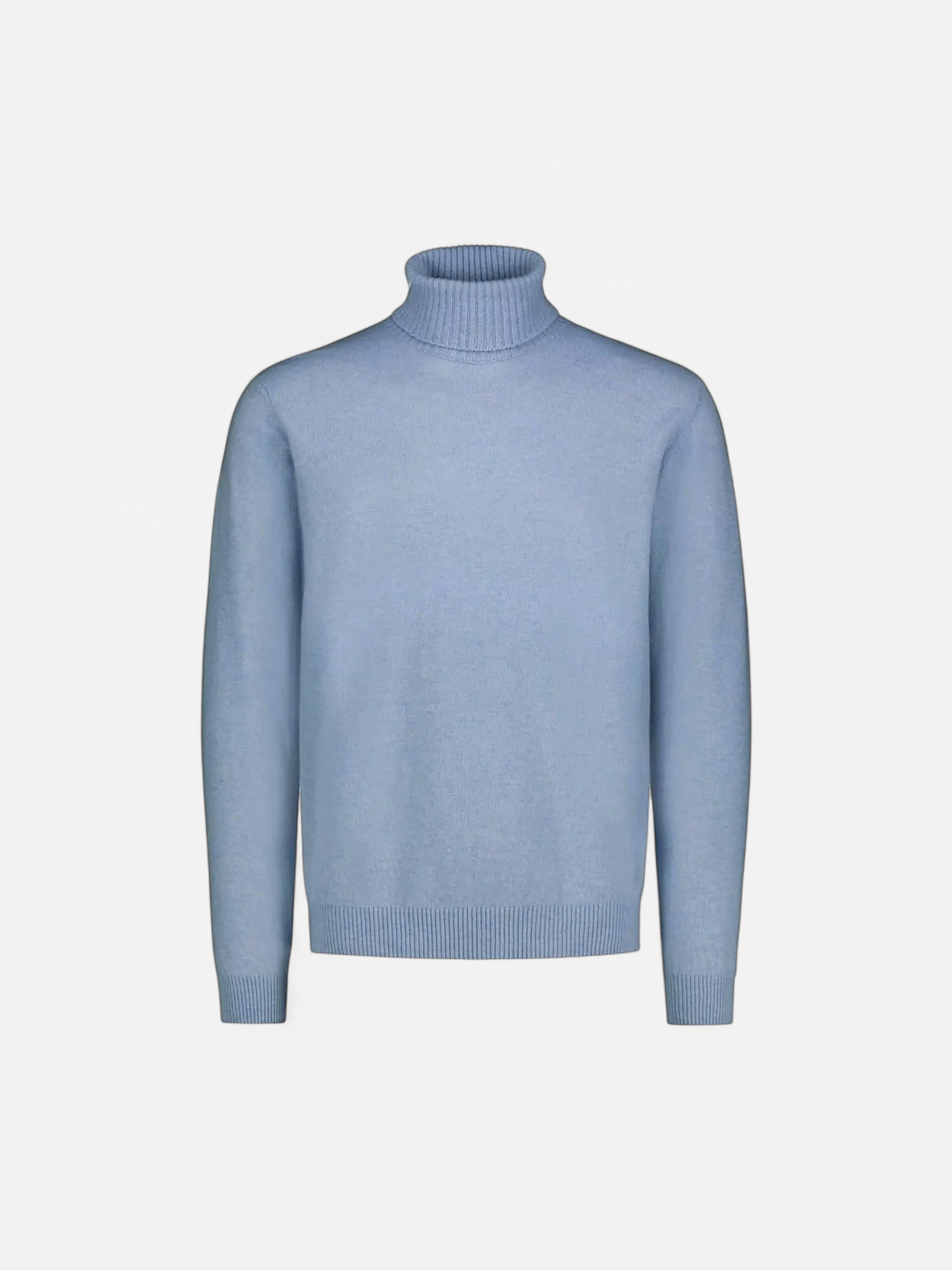 Sinnuu Miehet Pooloneule Rollneck Fine, Made in Italy vaaleansininen - Kekäle.fi