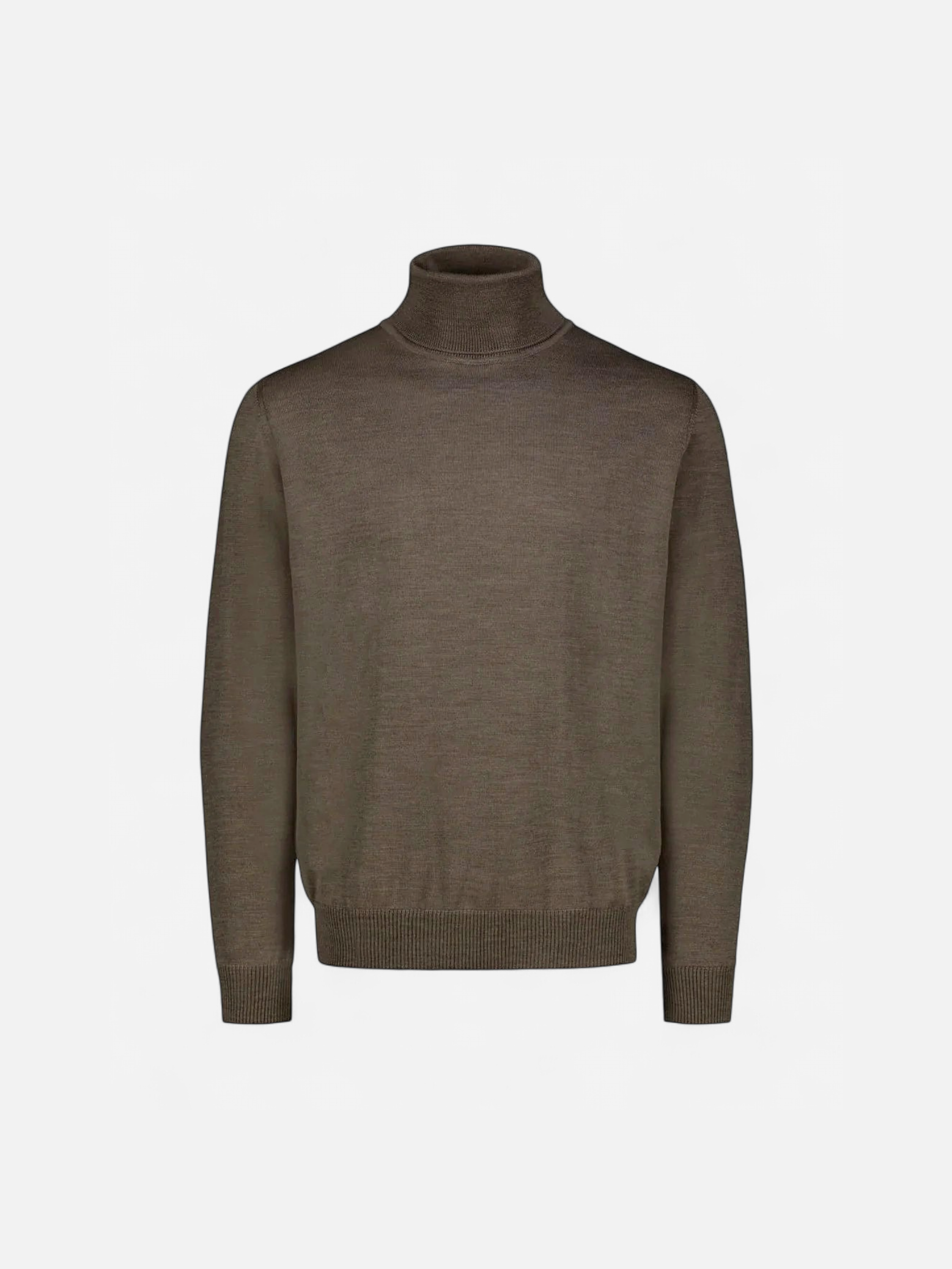 Sinnuu miesten pooloneule Rollneck Merino Wool Made in Italy, harmaanruskea - Kekäle.fi