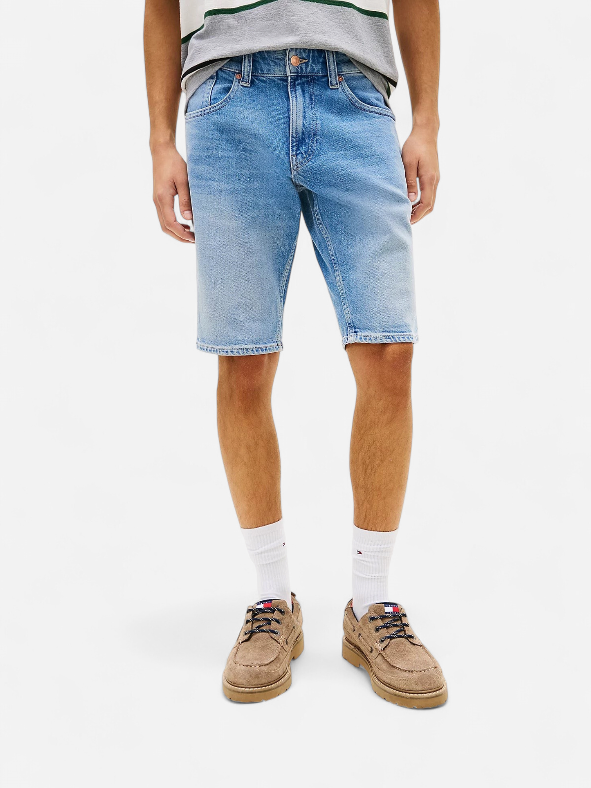 Tommy Jeans miesten farkkushortsit Ronnie Short BJ8131, sininen indigo - Kekäle.fi